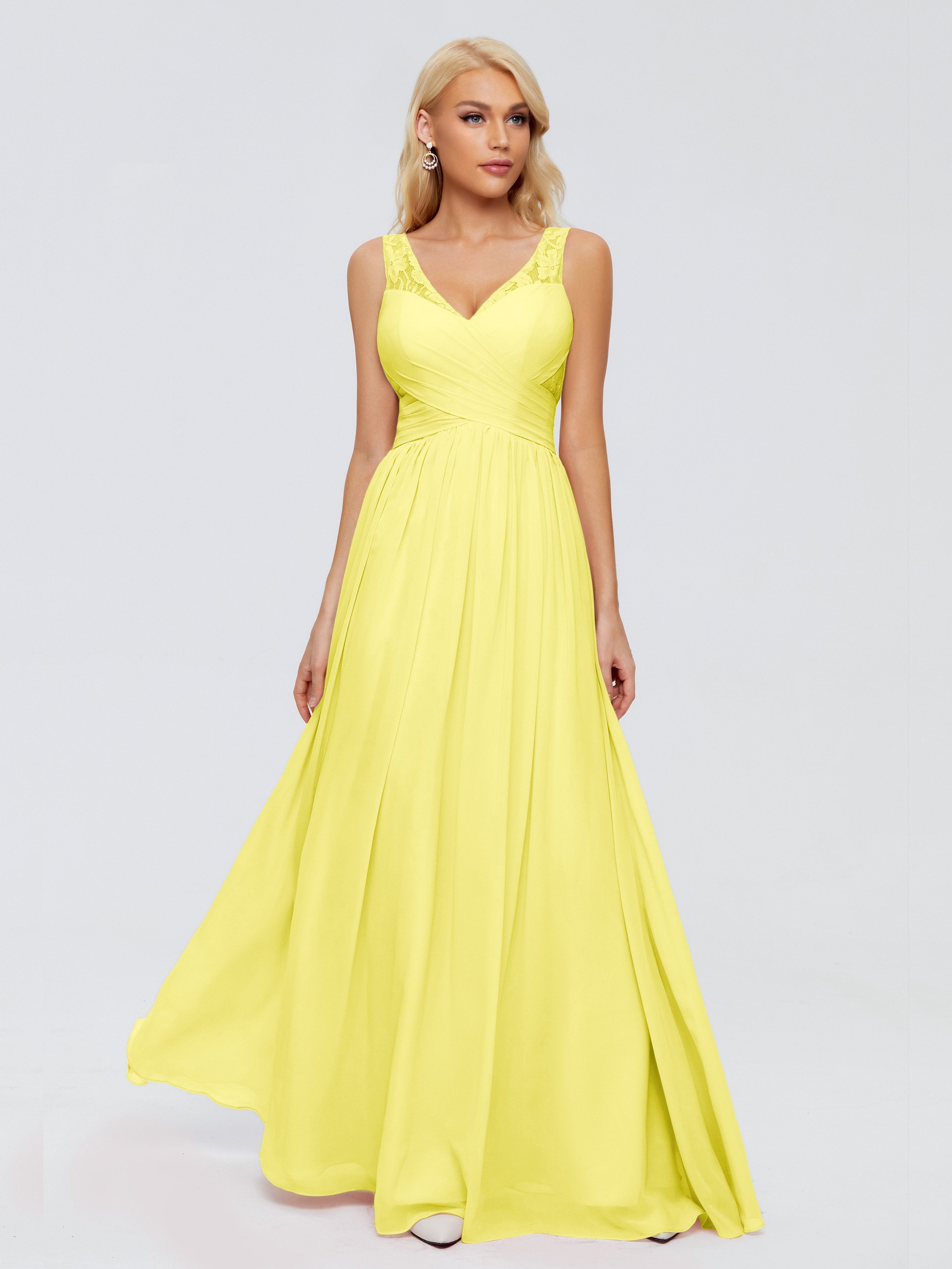 Kayla Straps Lace Chiffon Bridesmaid Dresses