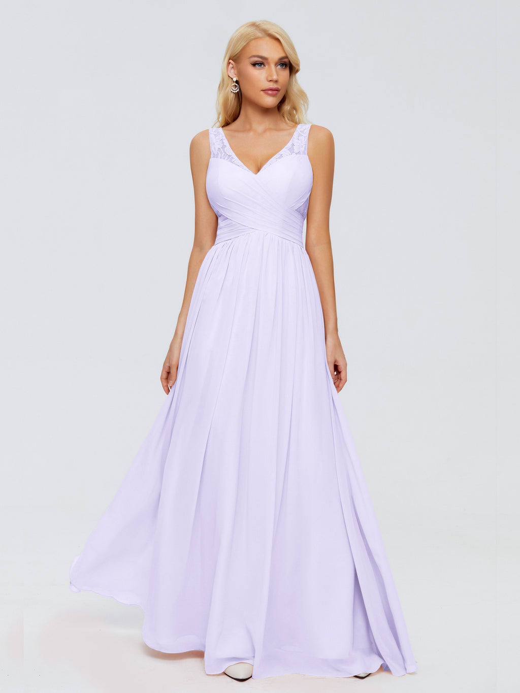 Kayla Straps Lace Chiffon Bridesmaid Dresses