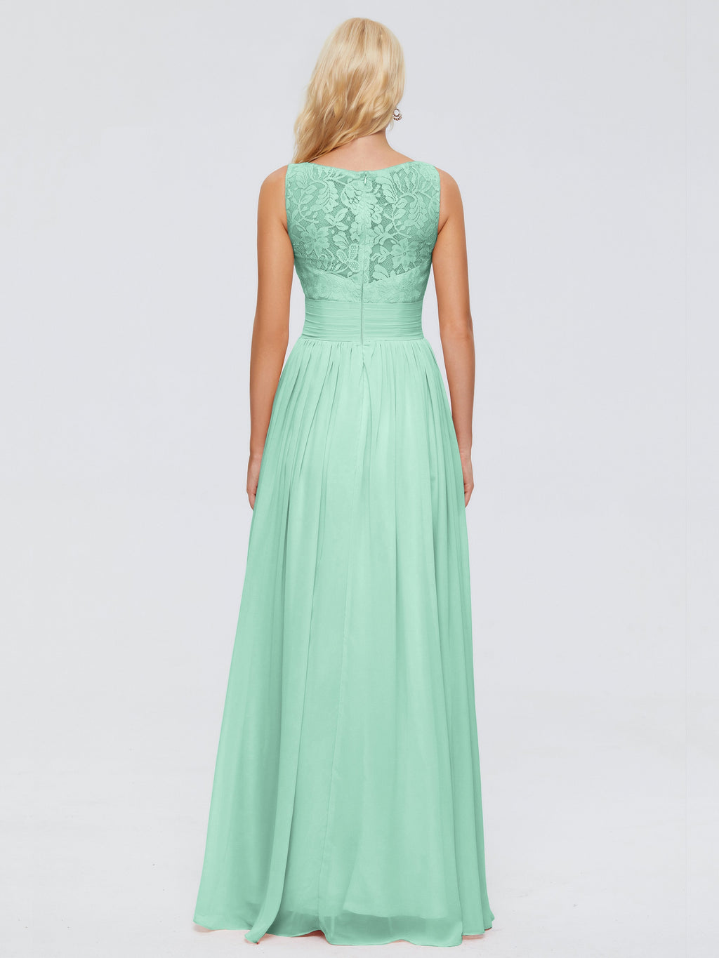 Kayla Straps Lace Chiffon Bridesmaid Dresses