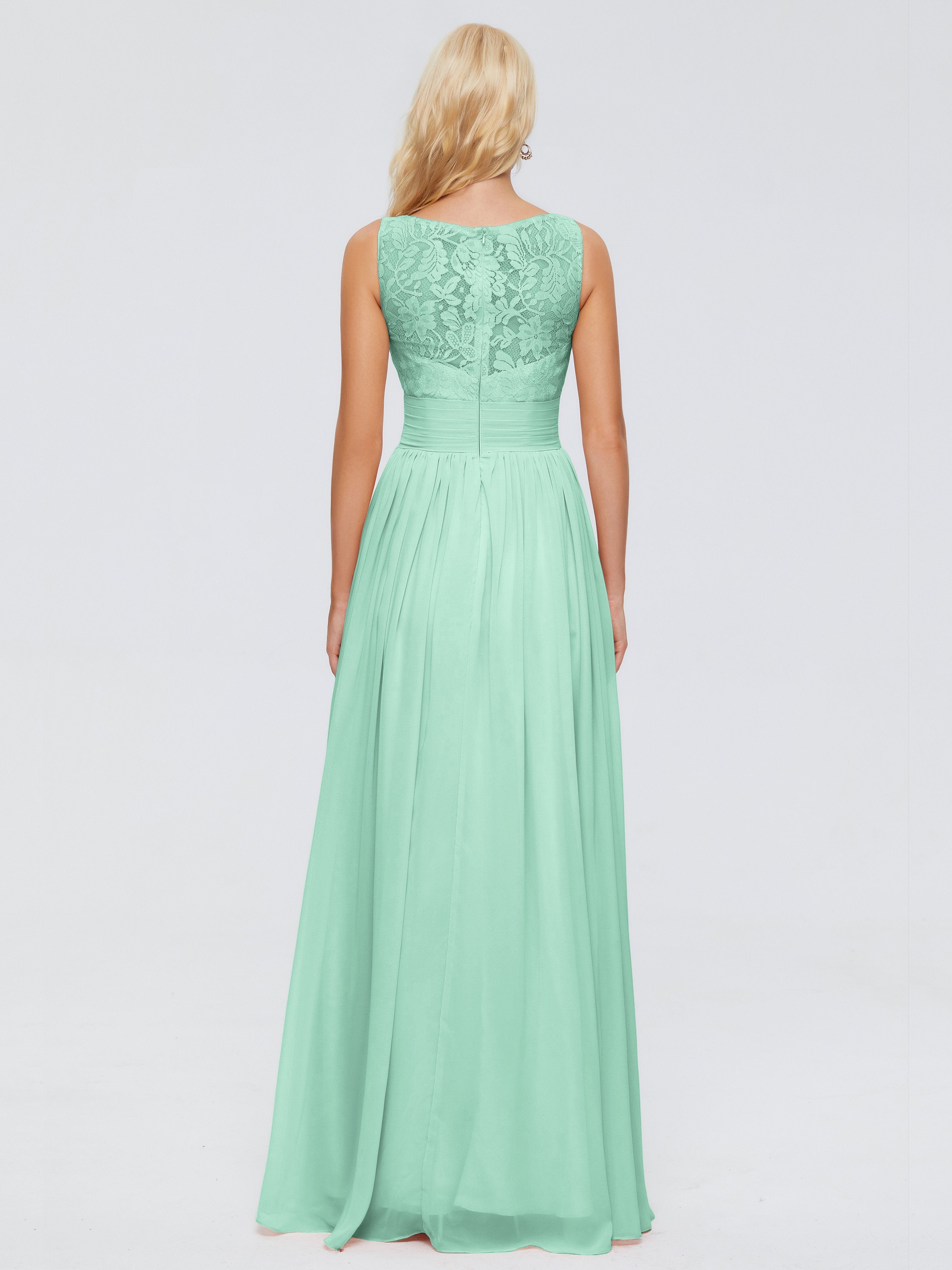 Kayla Straps Lace Chiffon Bridesmaid Dresses