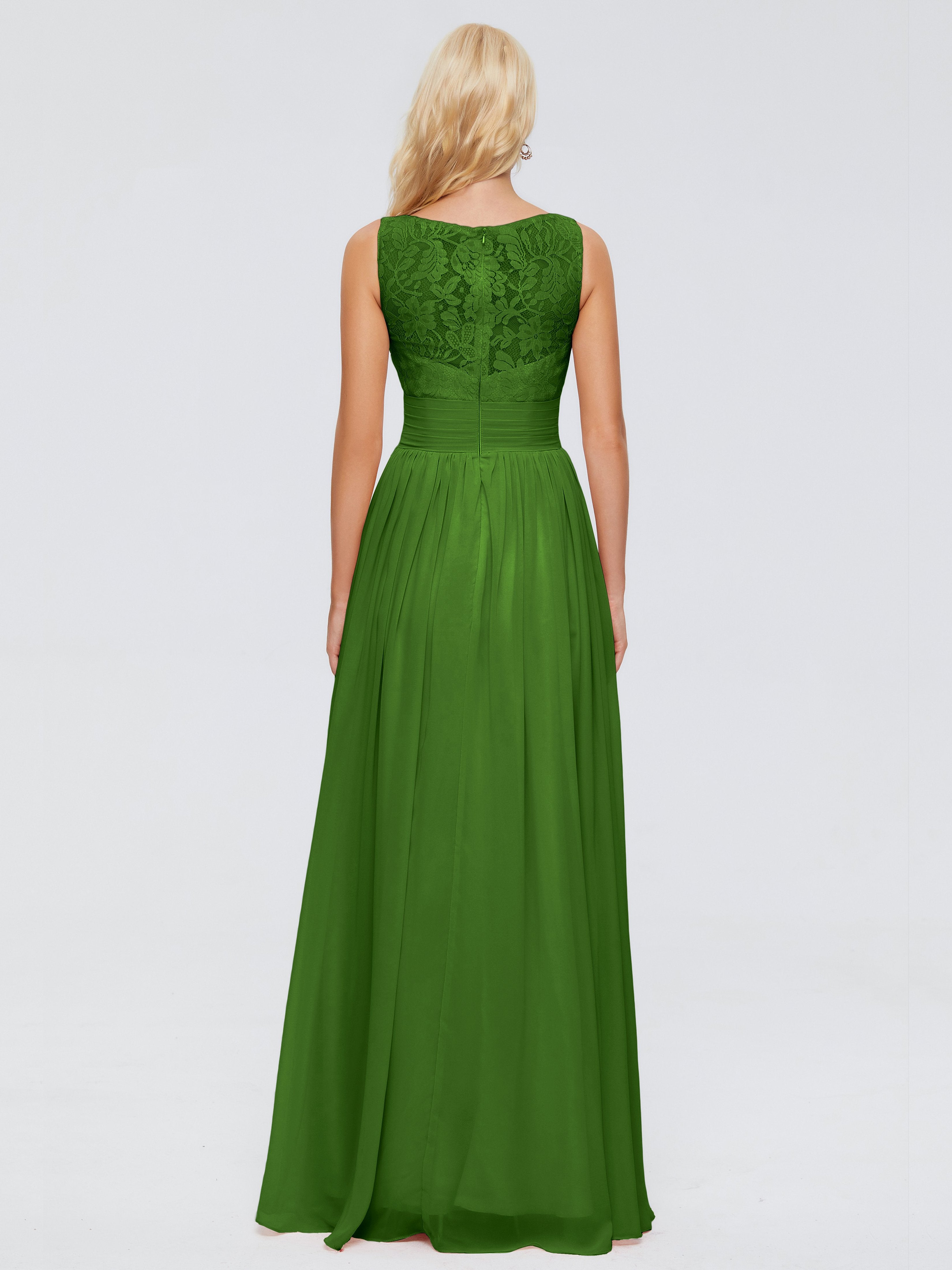 Kayla Straps Lace Chiffon Bridesmaid Dresses