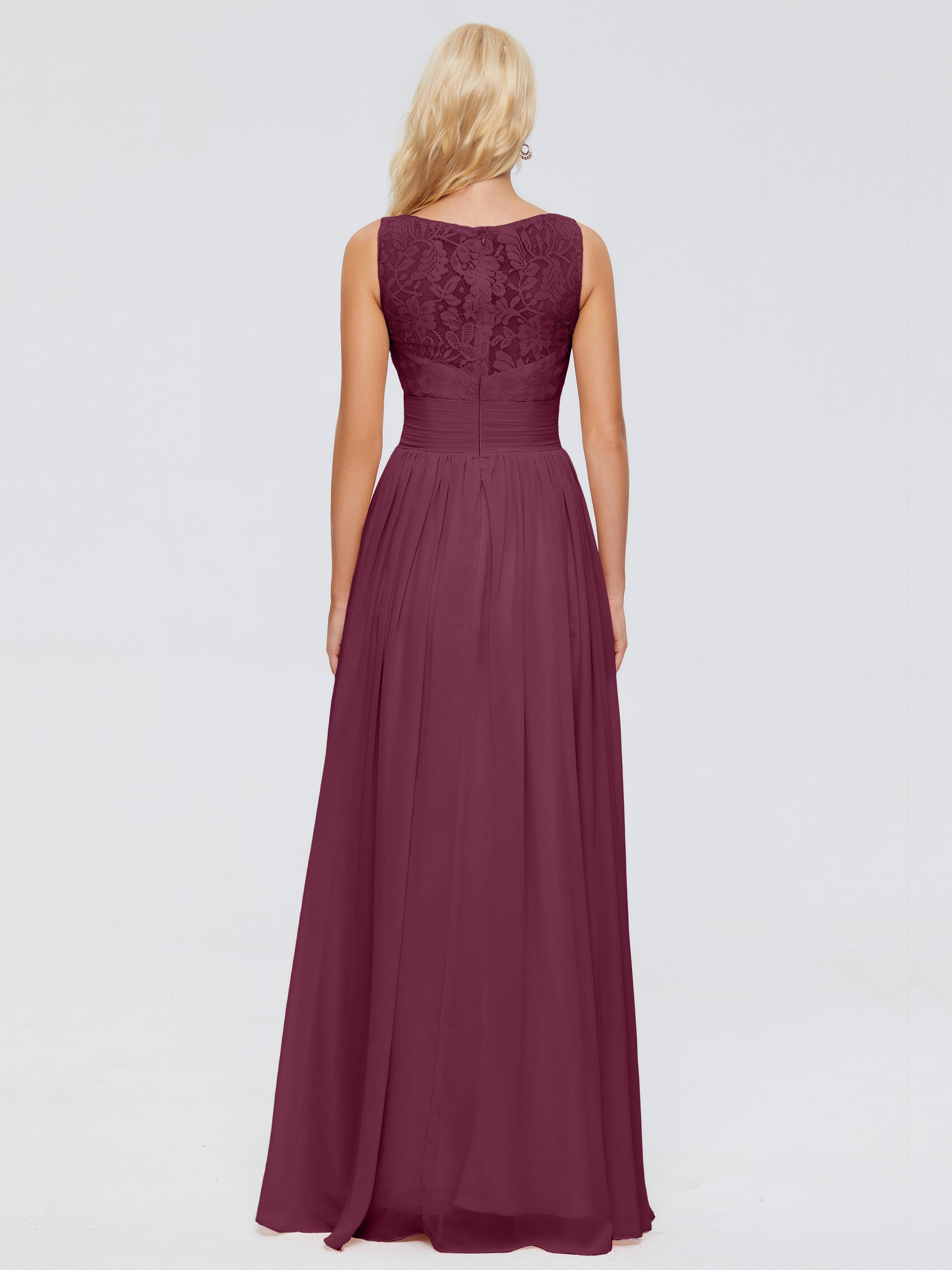Kayla Straps Lace Chiffon Bridesmaid Dresses