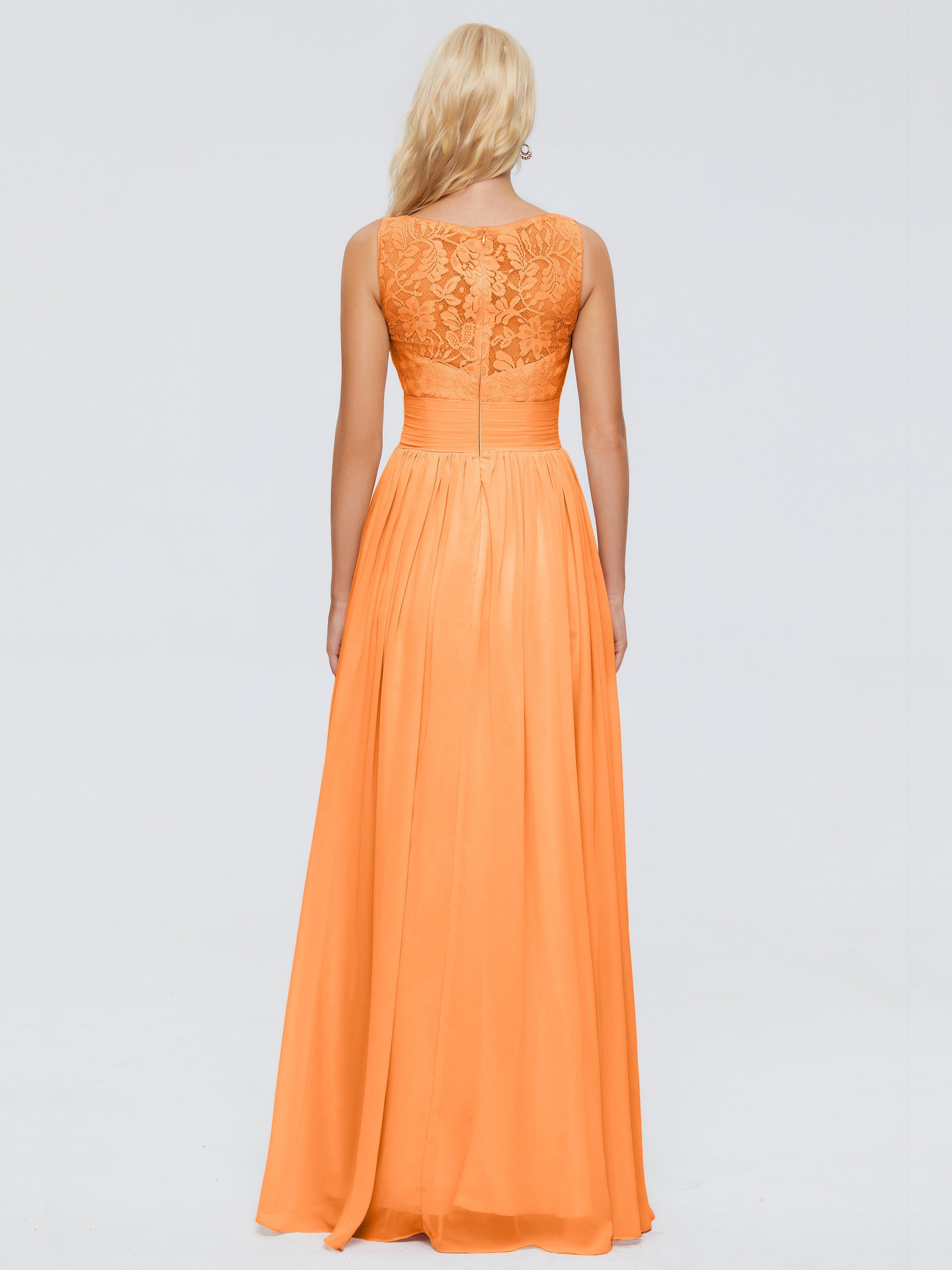 Kayla Straps Lace Chiffon Bridesmaid Dresses