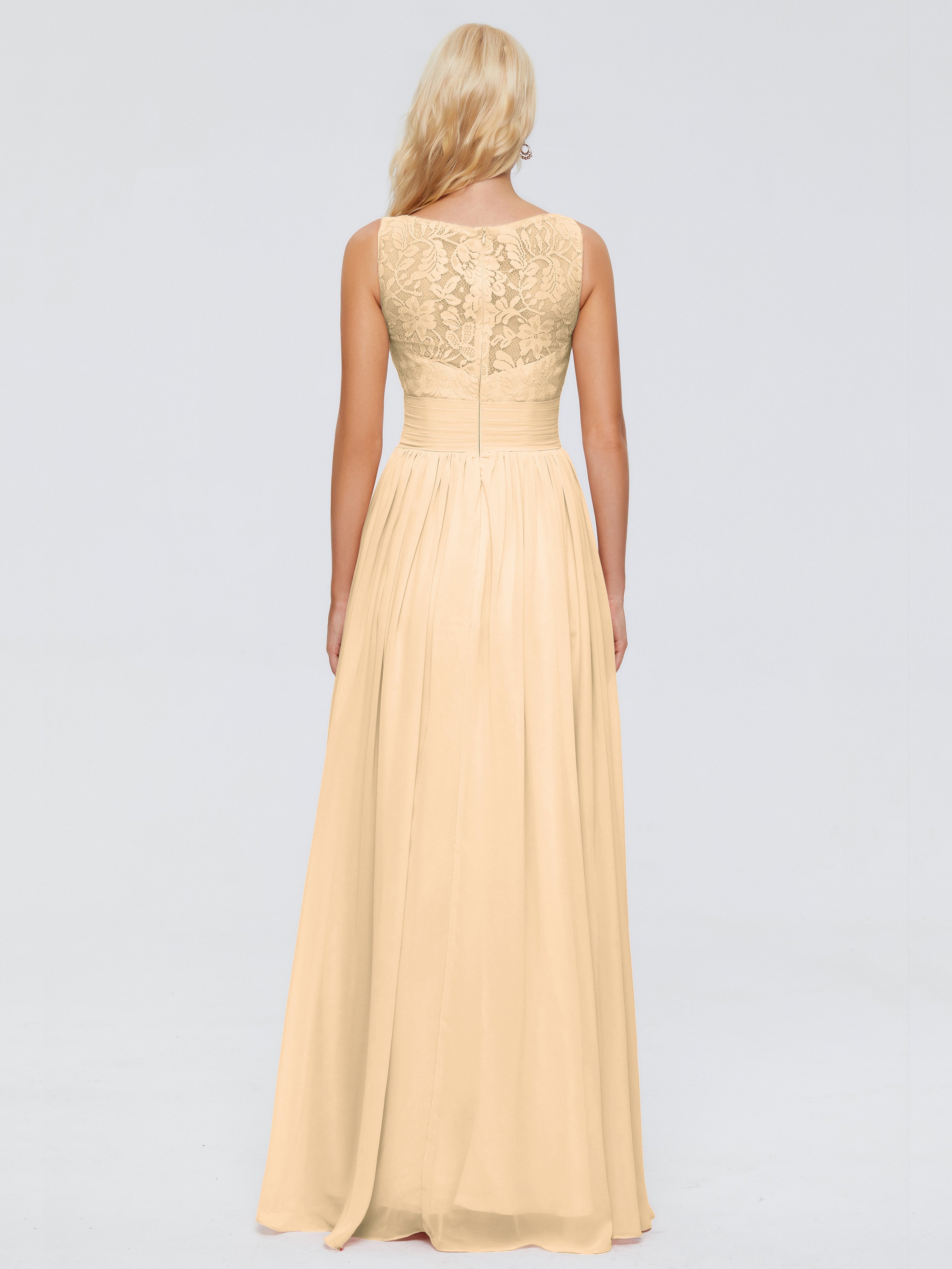 Kayla Straps Lace Chiffon Bridesmaid Dresses