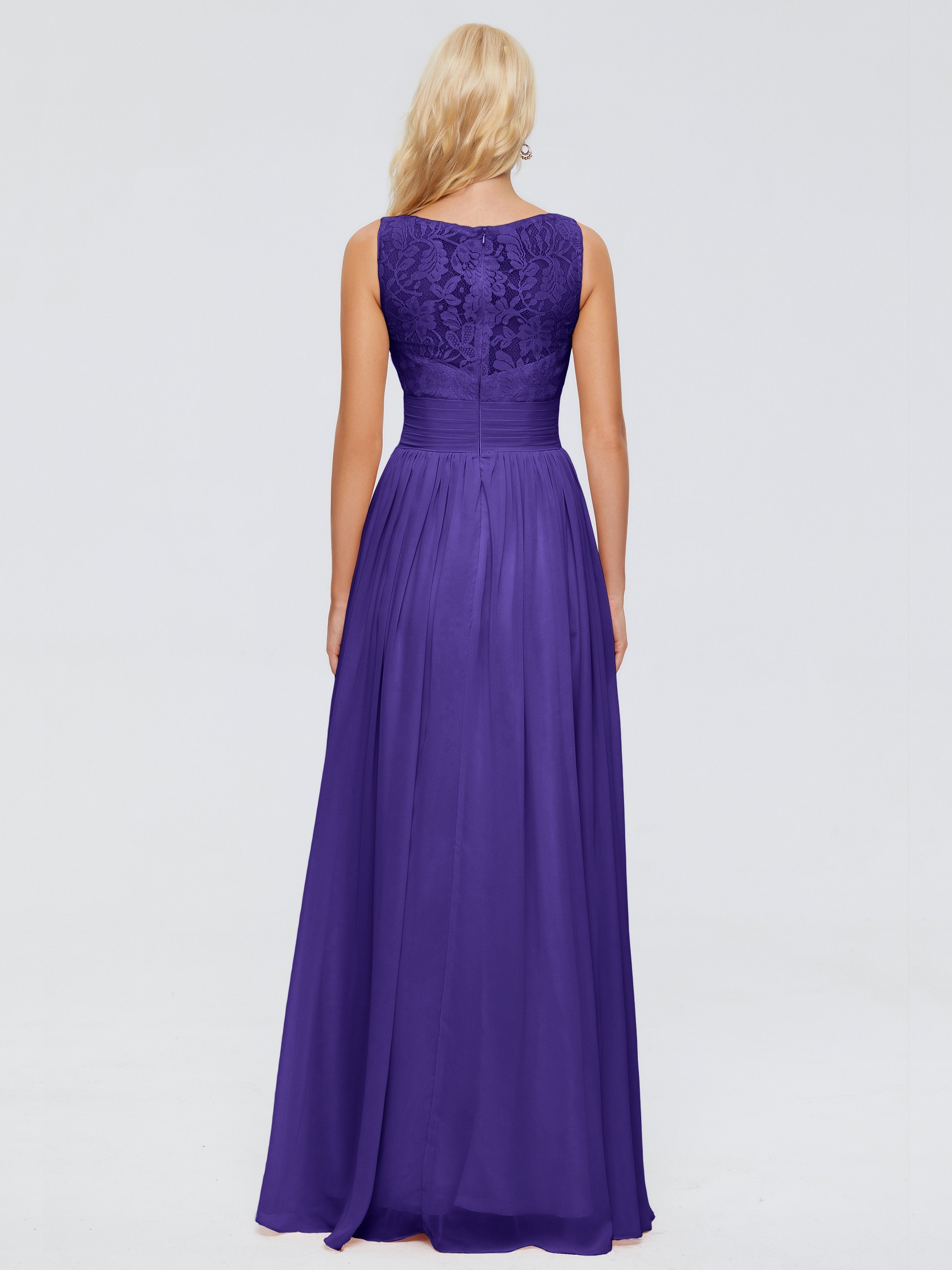 Kayla Straps Lace Chiffon Bridesmaid Dresses