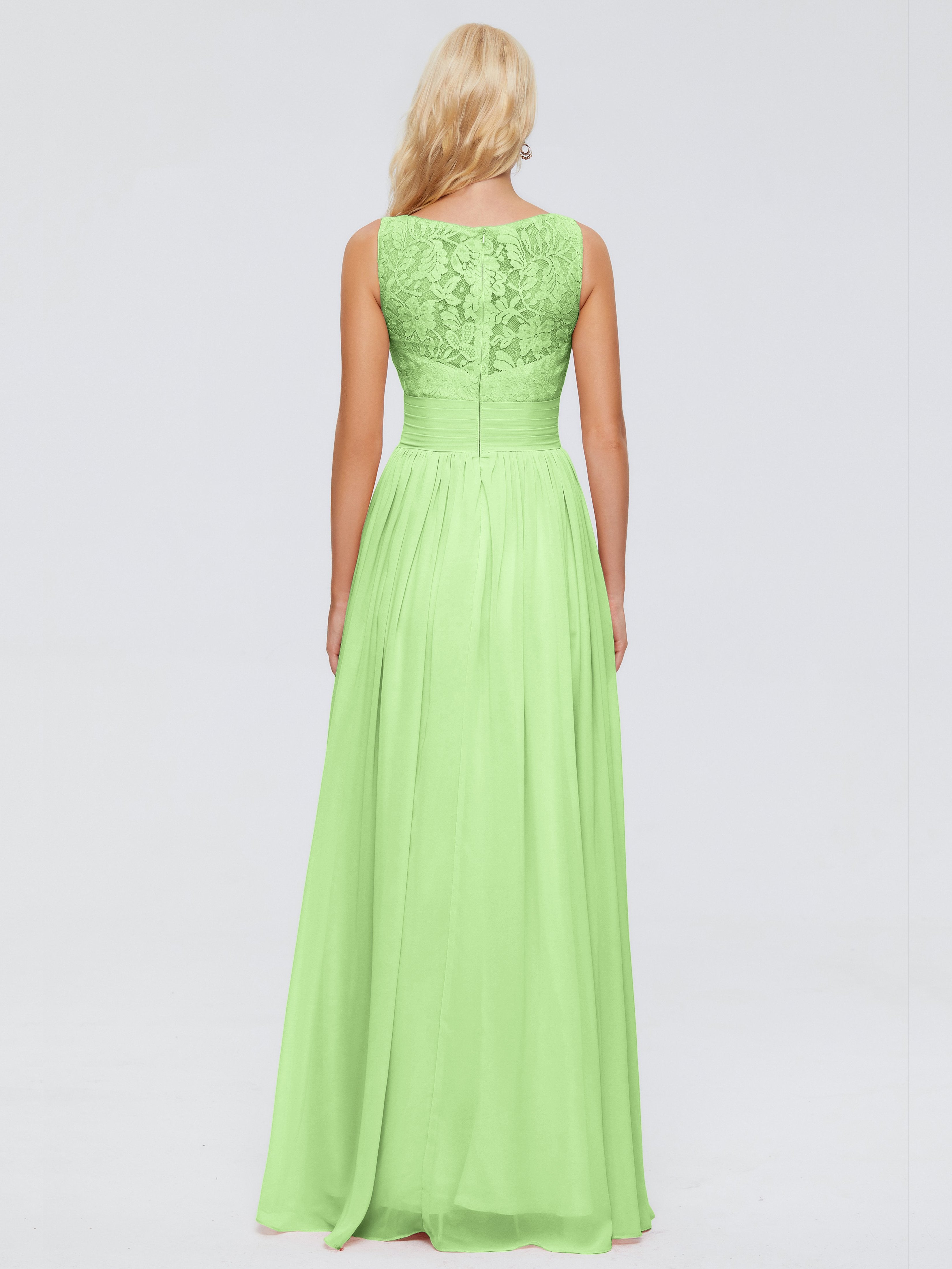Kayla Straps Lace Chiffon Bridesmaid Dresses