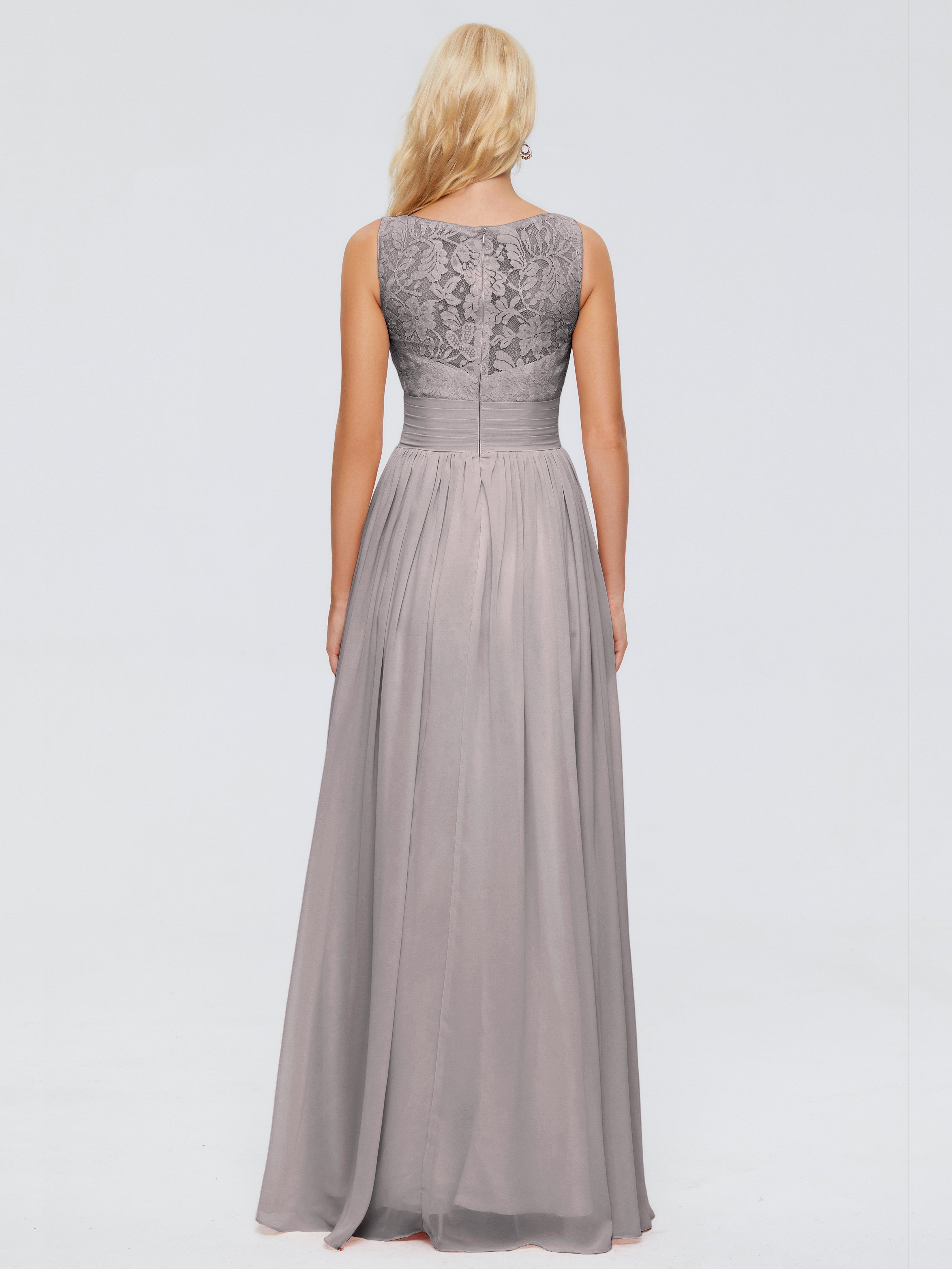 Kayla Straps Lace Chiffon Bridesmaid Dresses