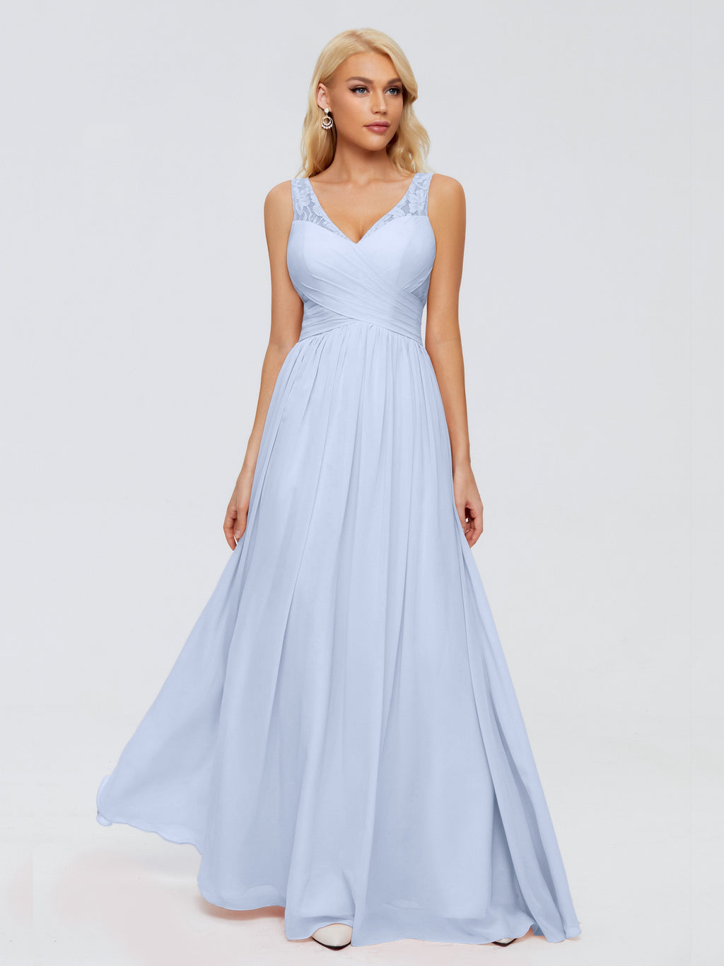 Kayla Straps Lace Chiffon Bridesmaid Dresses