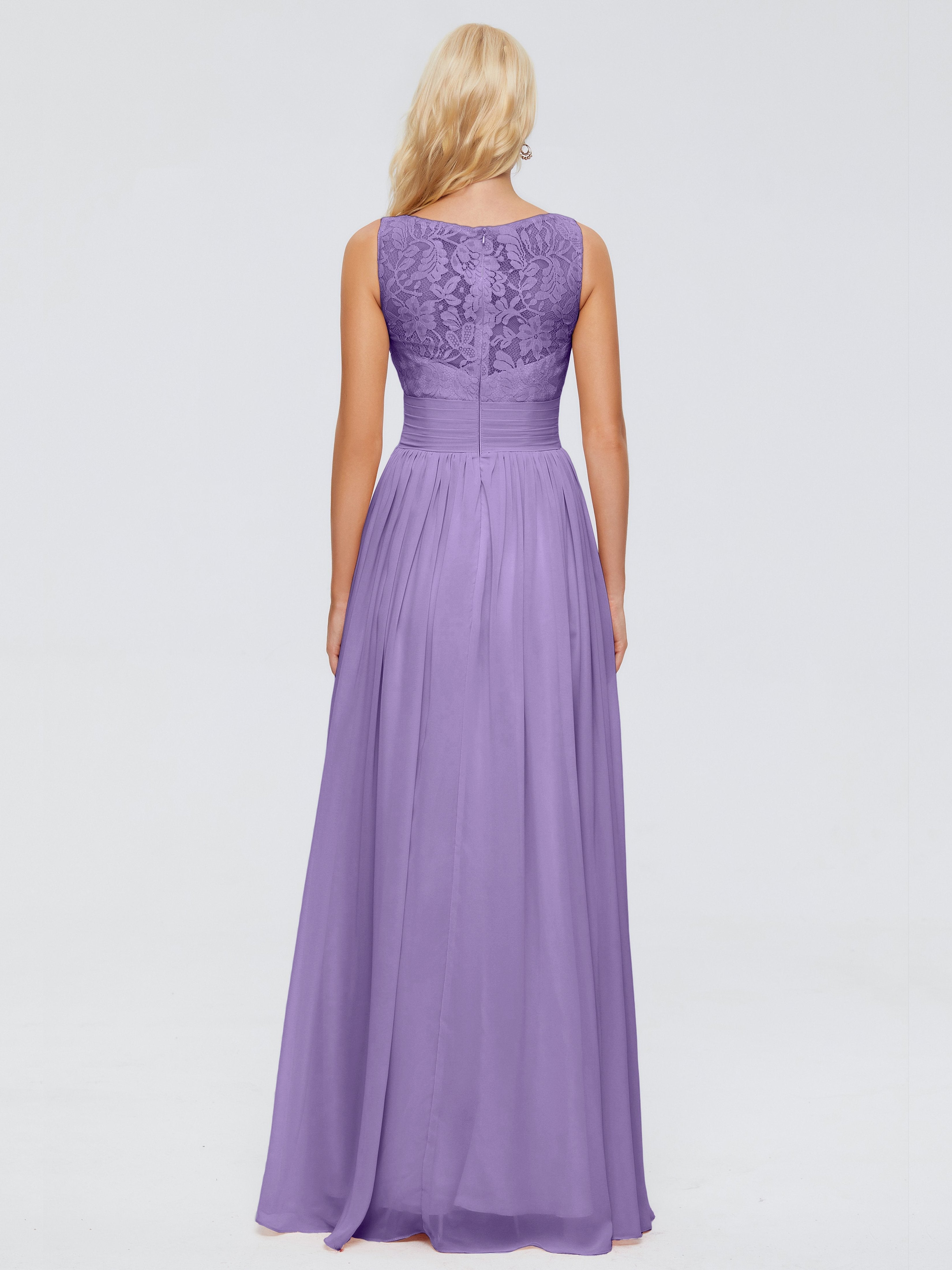 Kayla Straps Lace Chiffon Bridesmaid Dresses