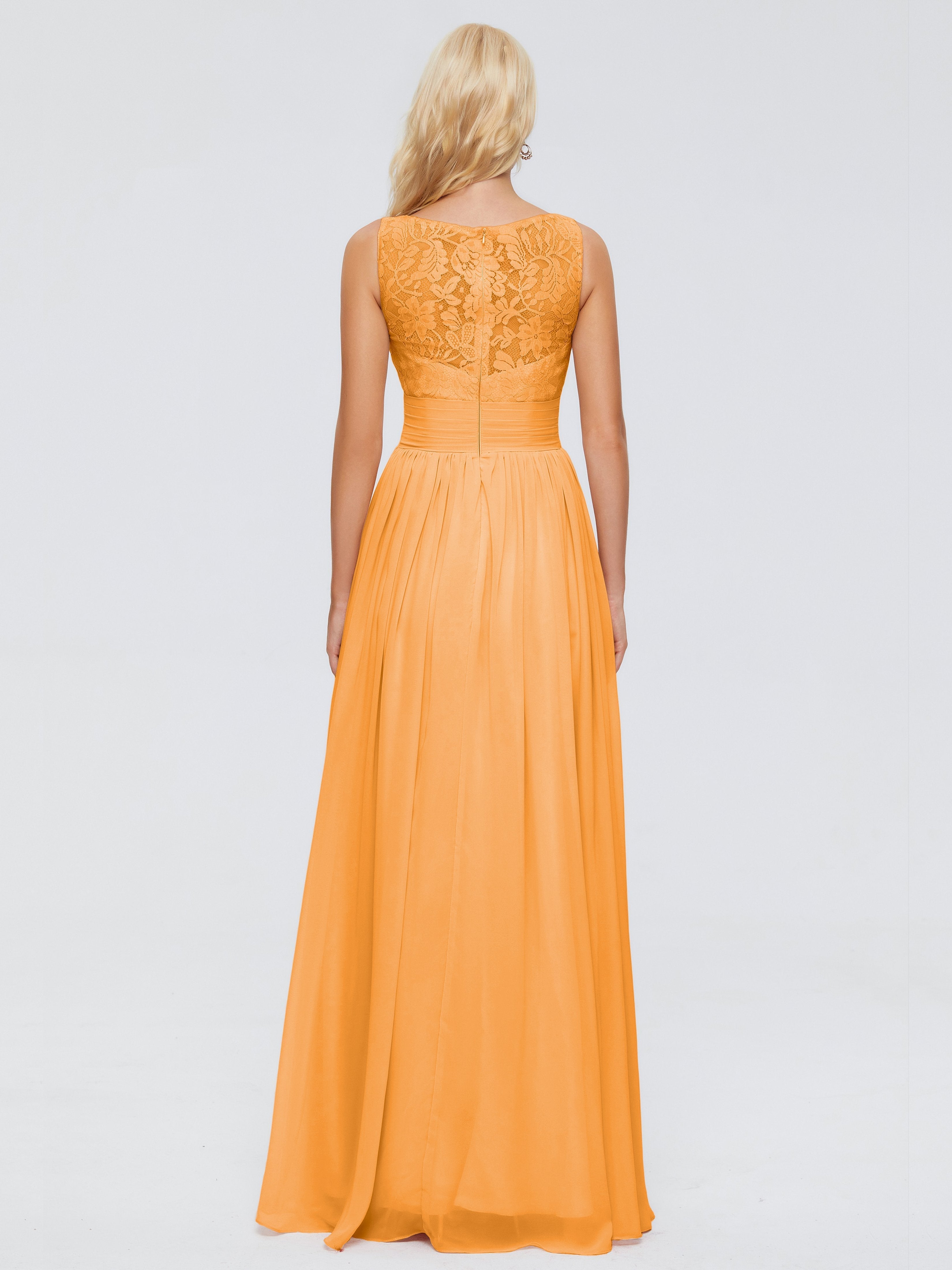 Kayla Straps Lace Chiffon Bridesmaid Dresses