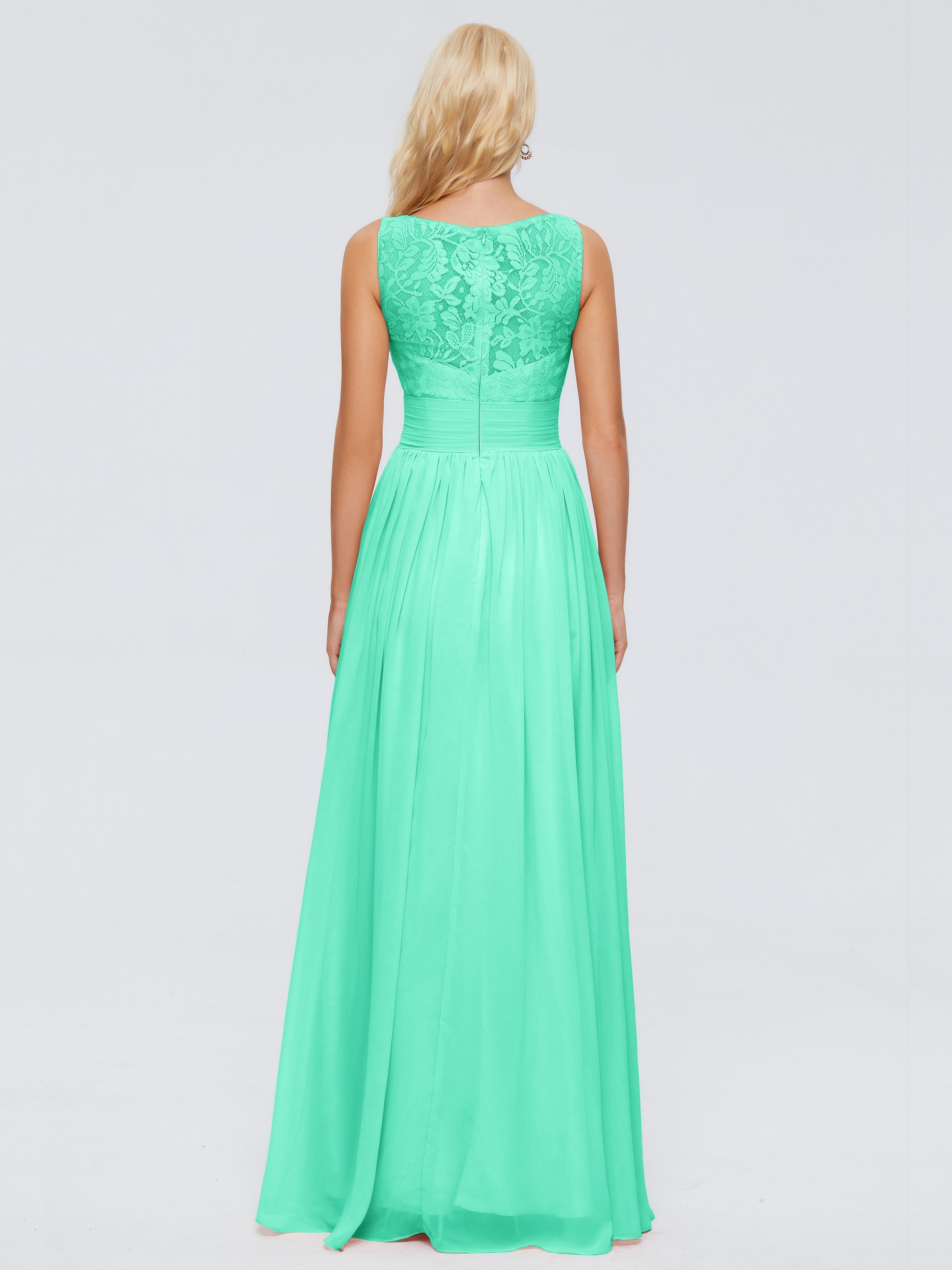 Kayla Straps Lace Chiffon Bridesmaid Dresses