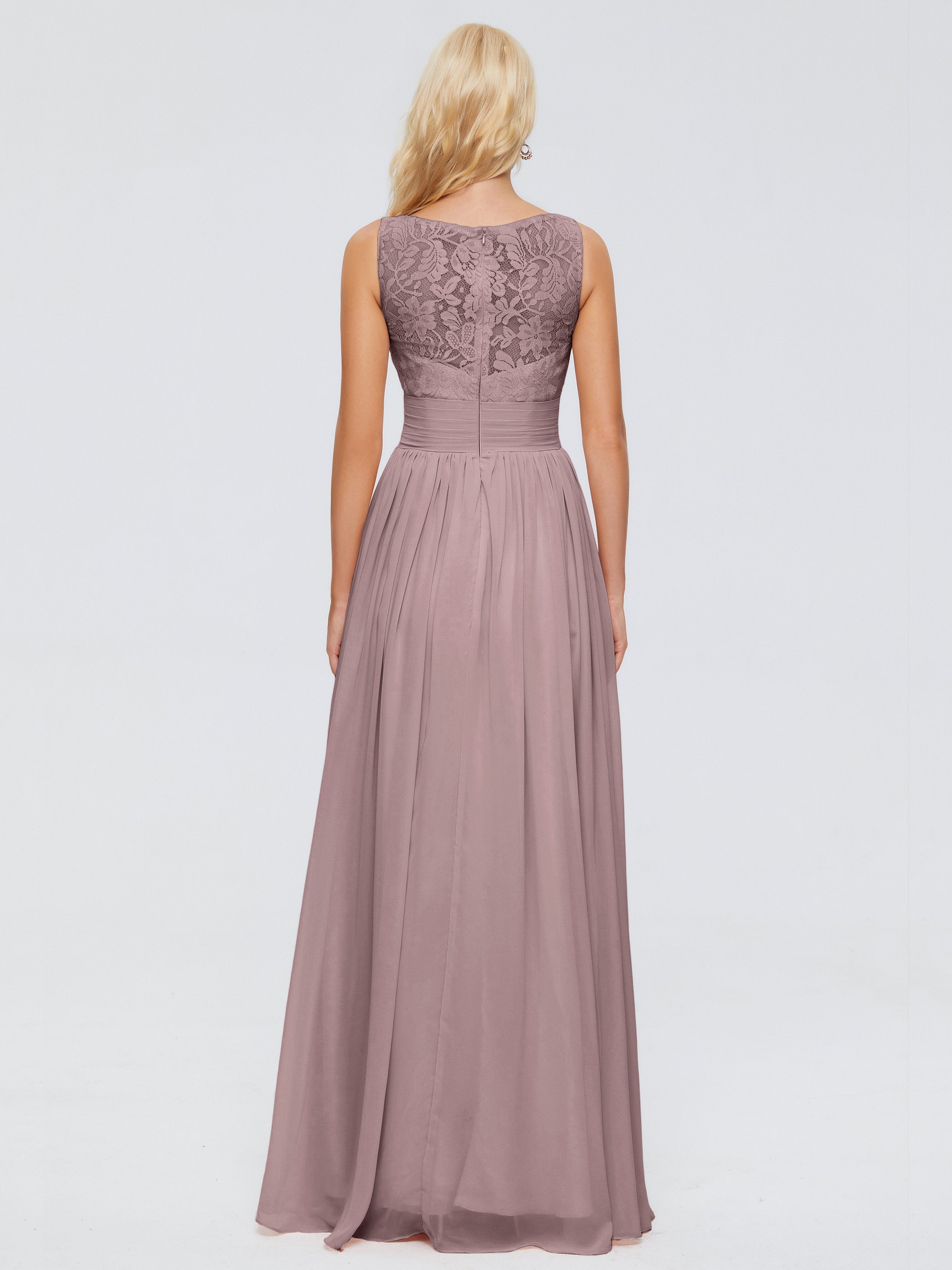 Kayla Straps Lace Chiffon Bridesmaid Dresses