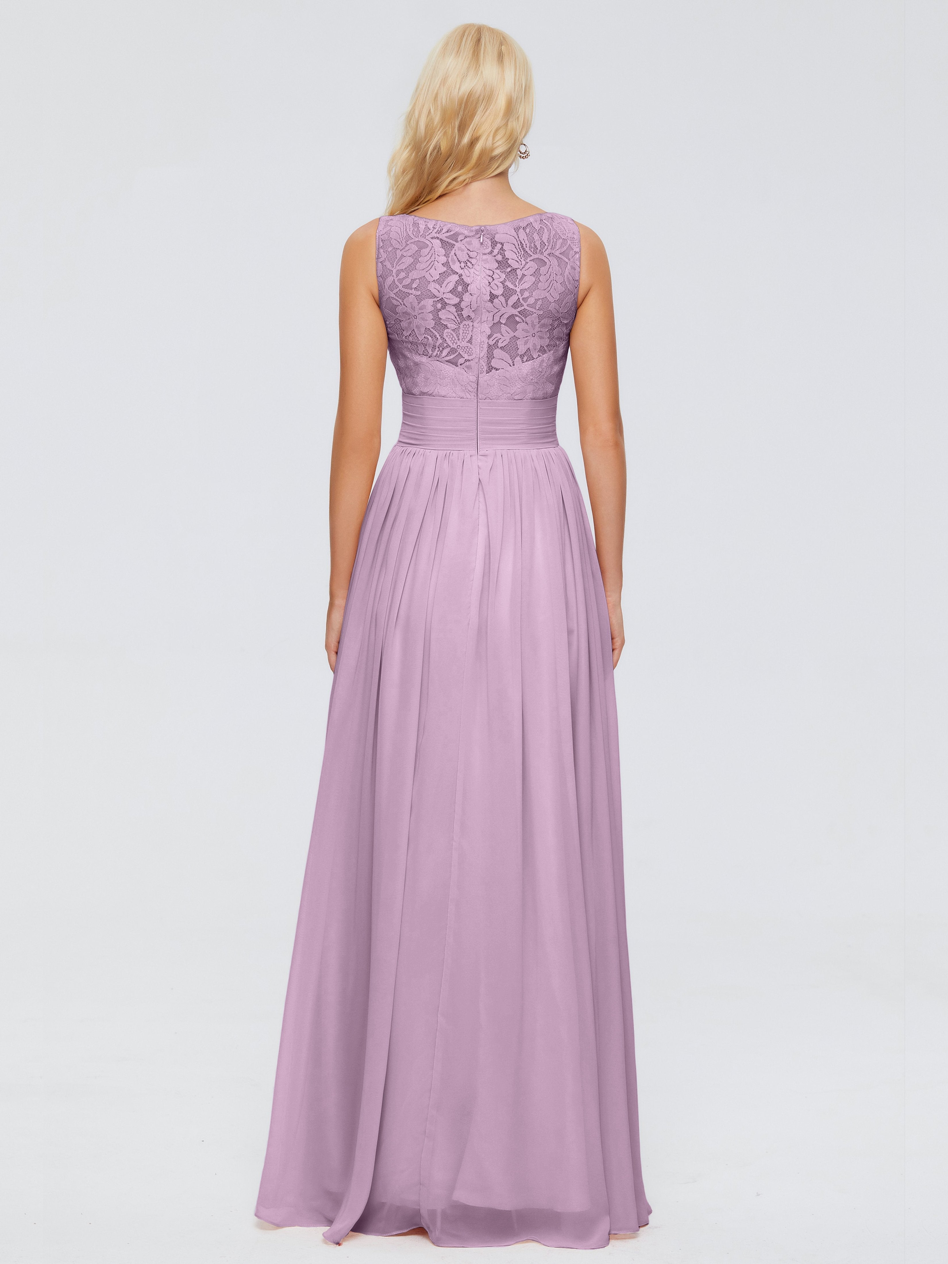 Kayla Straps Lace Chiffon Bridesmaid Dresses