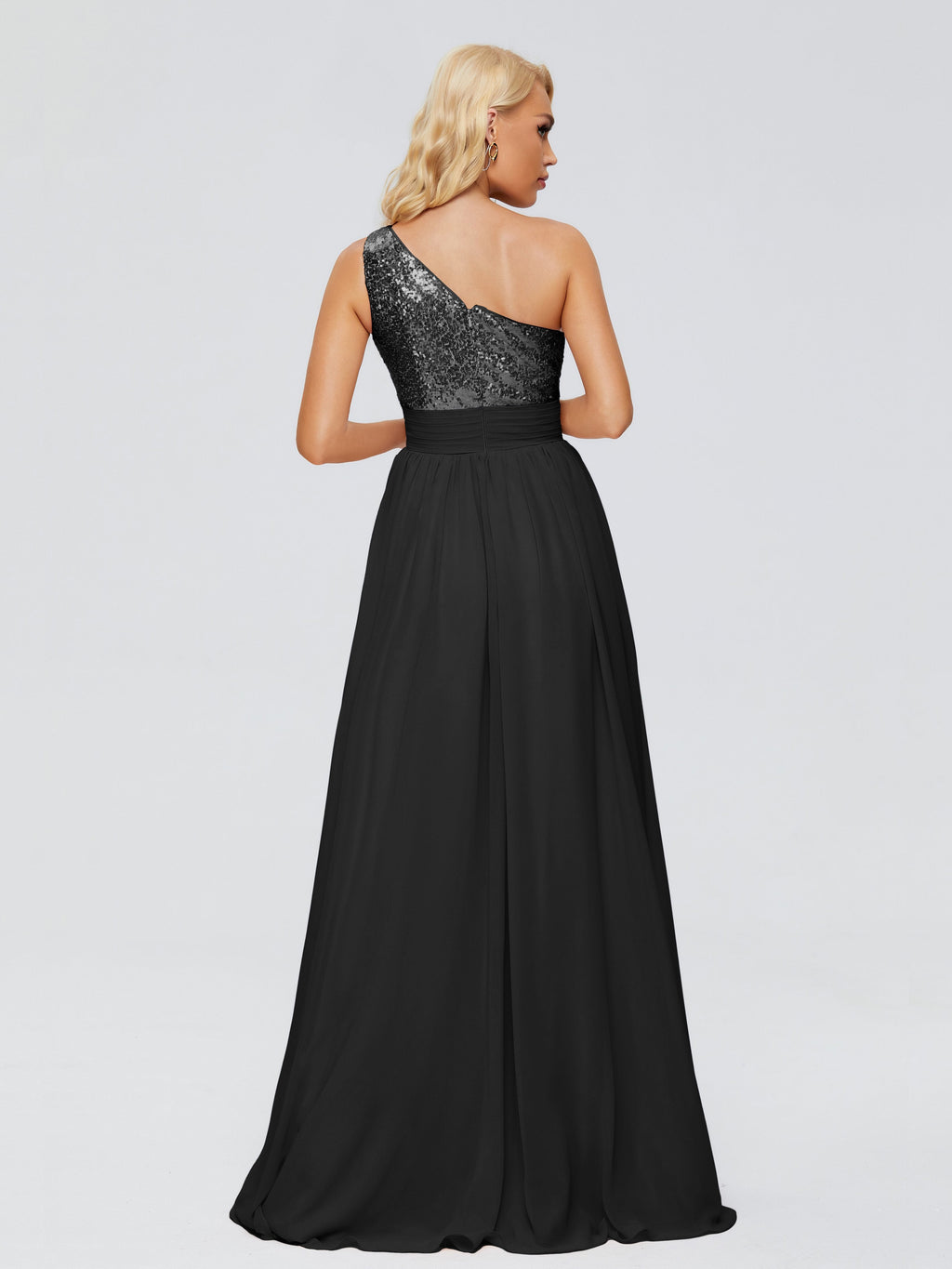 Margaret One-Shoulder Sequins Bridesmaid Dress