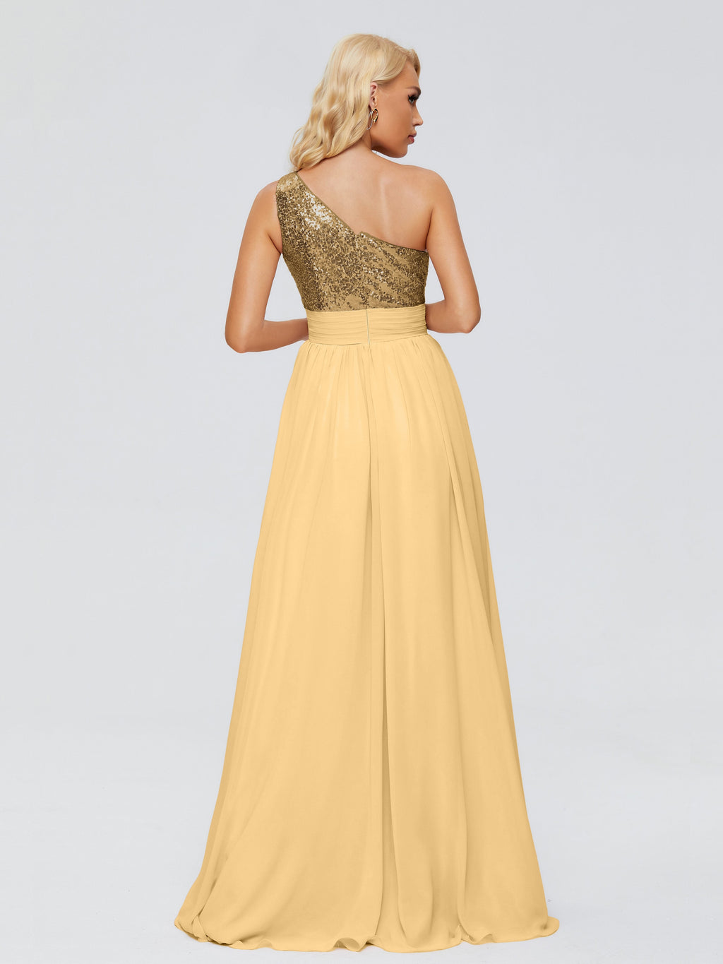 Margaret One-Shoulder Sequins Bridesmaid Dress