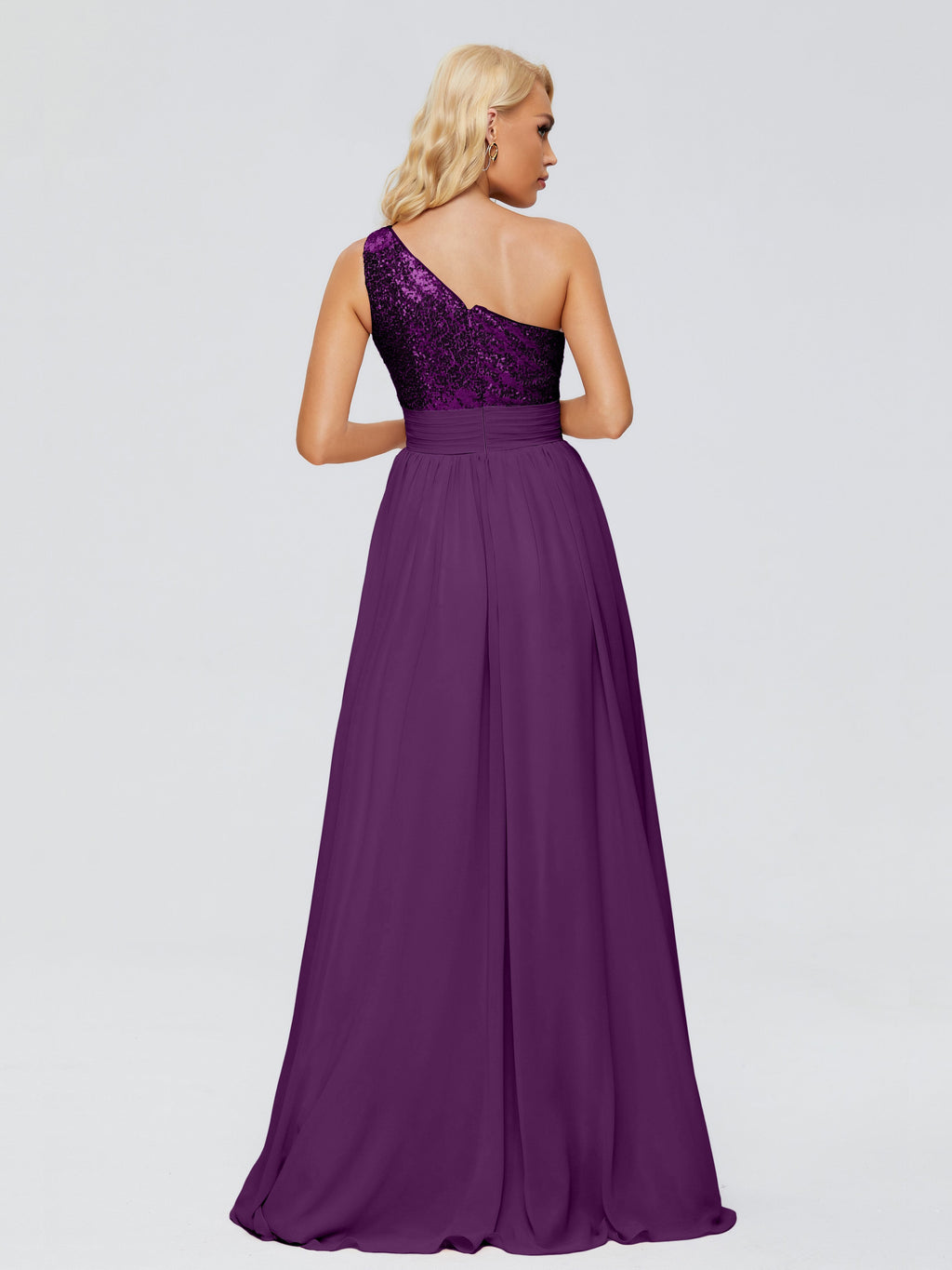 Margaret One-Shoulder Sequins Bridesmaid Dress