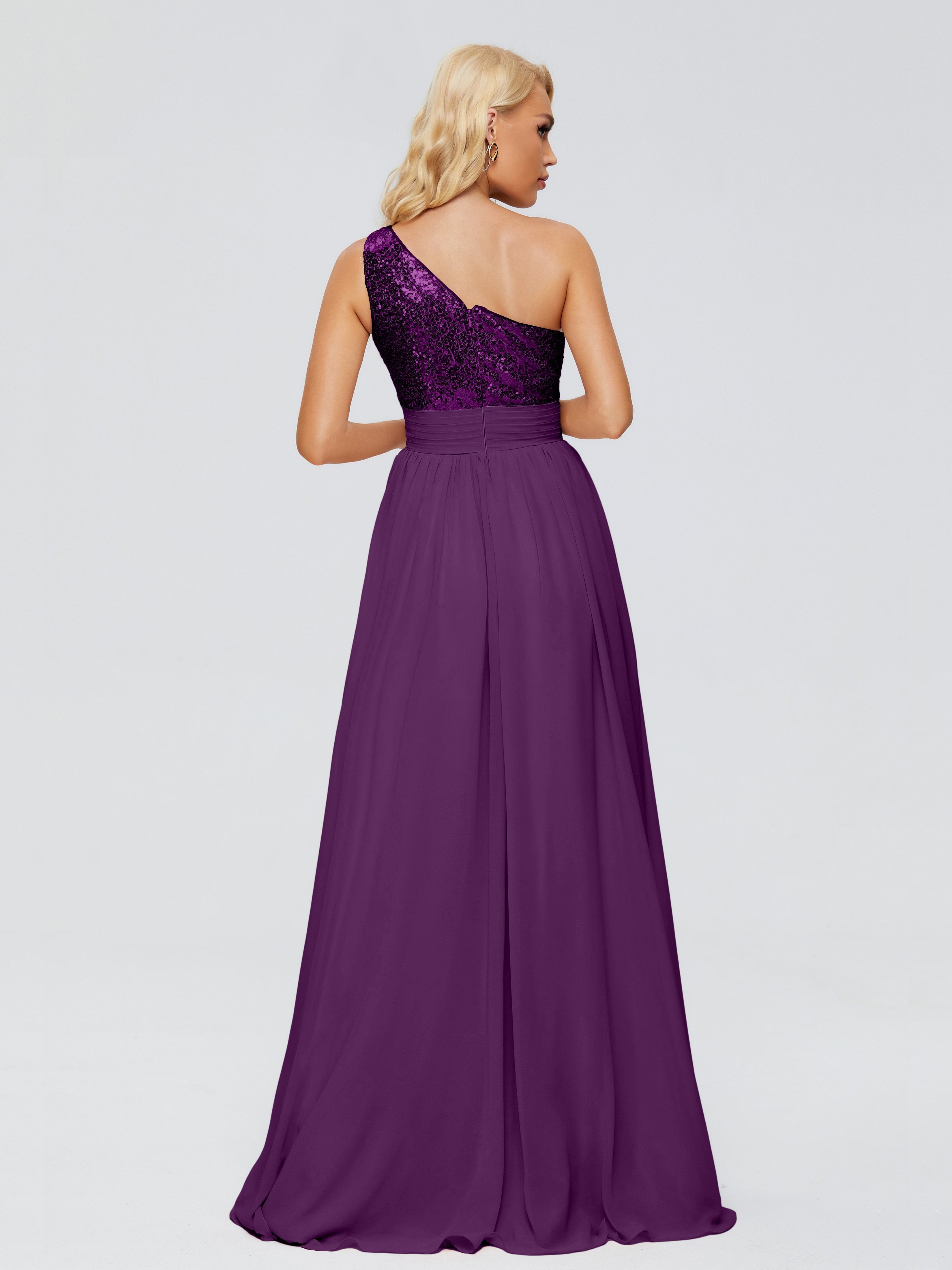 Margaret One-Shoulder Sequins Bridesmaid Dress