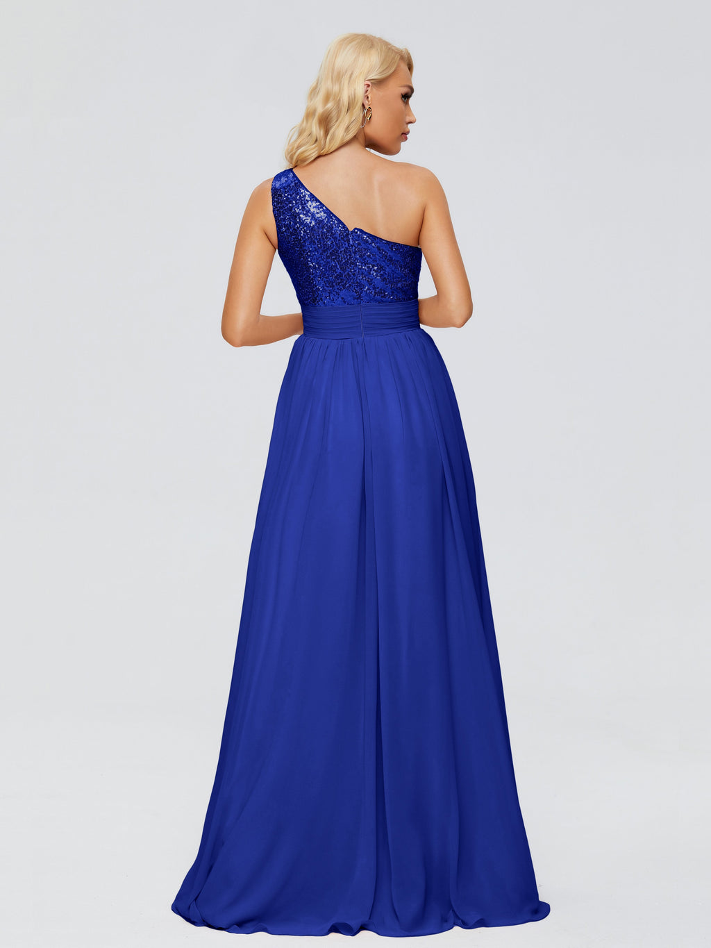 Margaret One-Shoulder Sequins Bridesmaid Dress