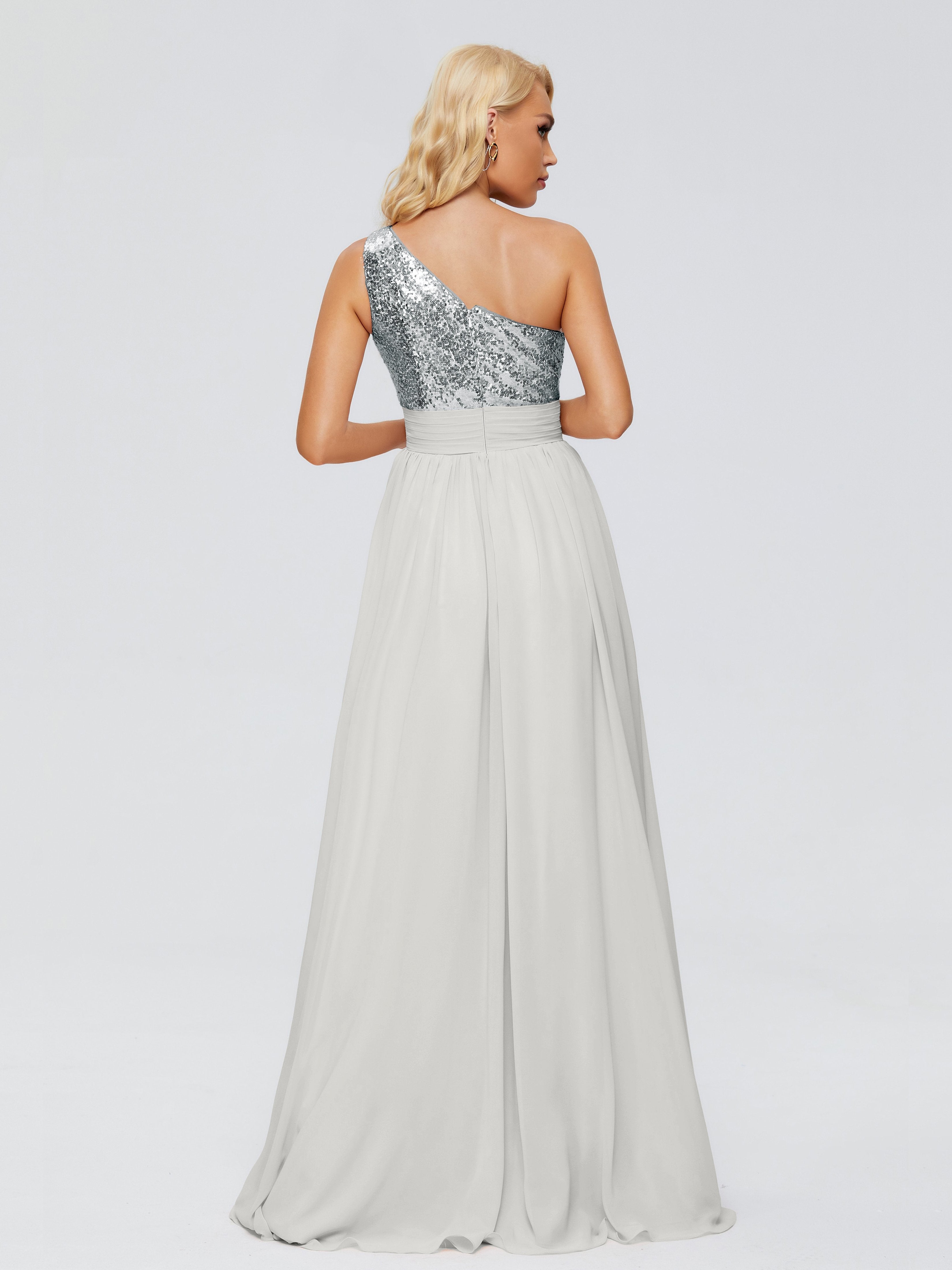 Margaret One-Shoulder Sequins Bridesmaid Dress
