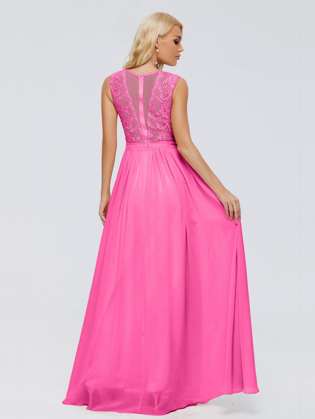 Melody A-Line Bateau Chiffon Bridesmaid Dresses