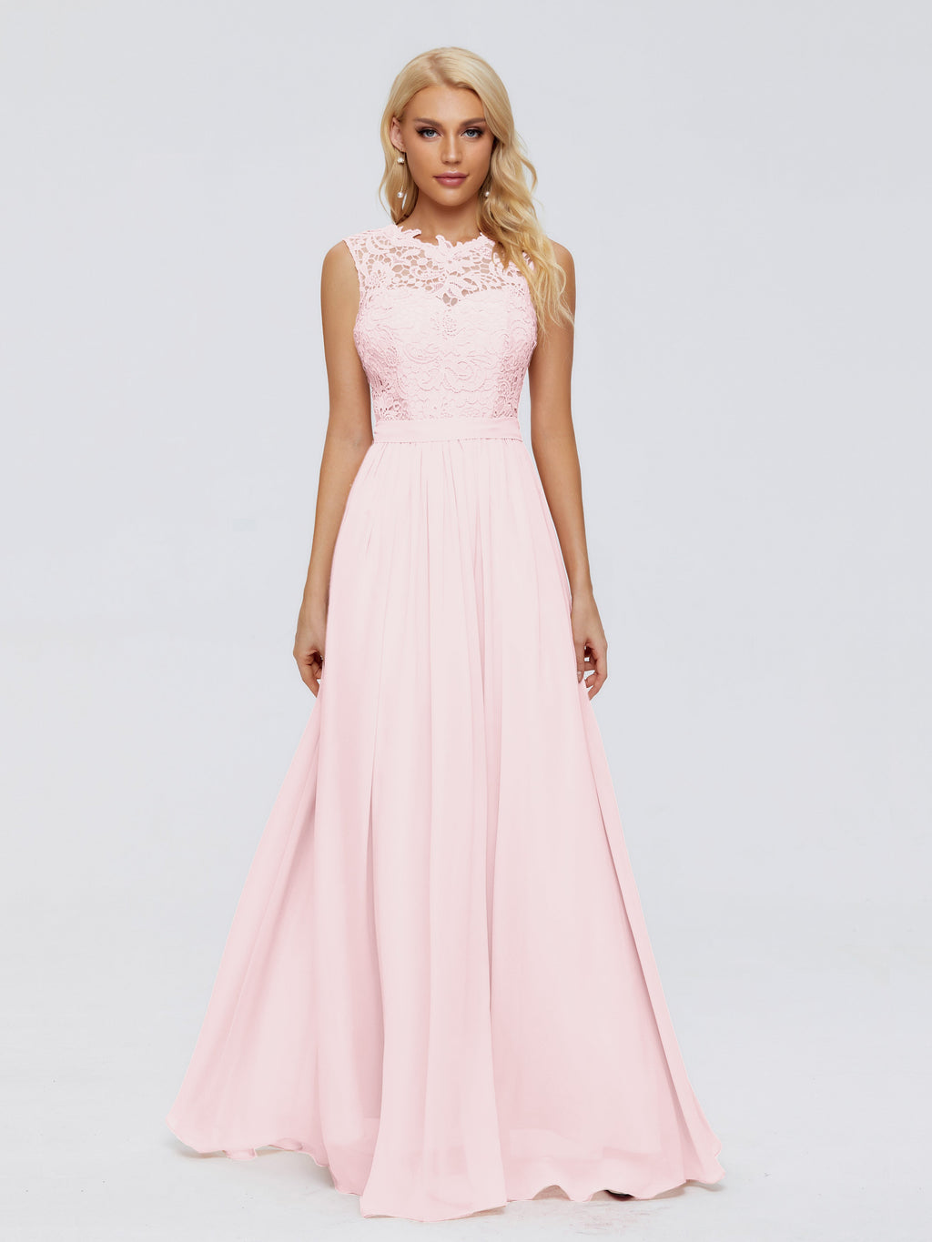 Melody A-Line Bateau Chiffon Bridesmaid Dresses