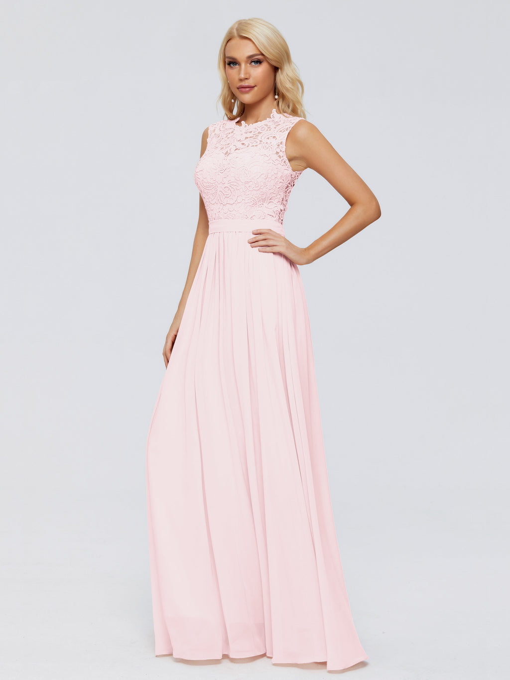 Melody A-Line Bateau Chiffon Bridesmaid Dresses