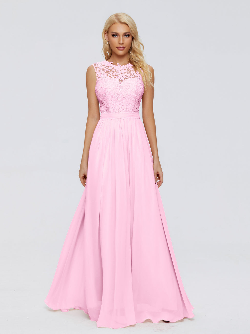 Melody A-Line Bateau Chiffon Bridesmaid Dresses