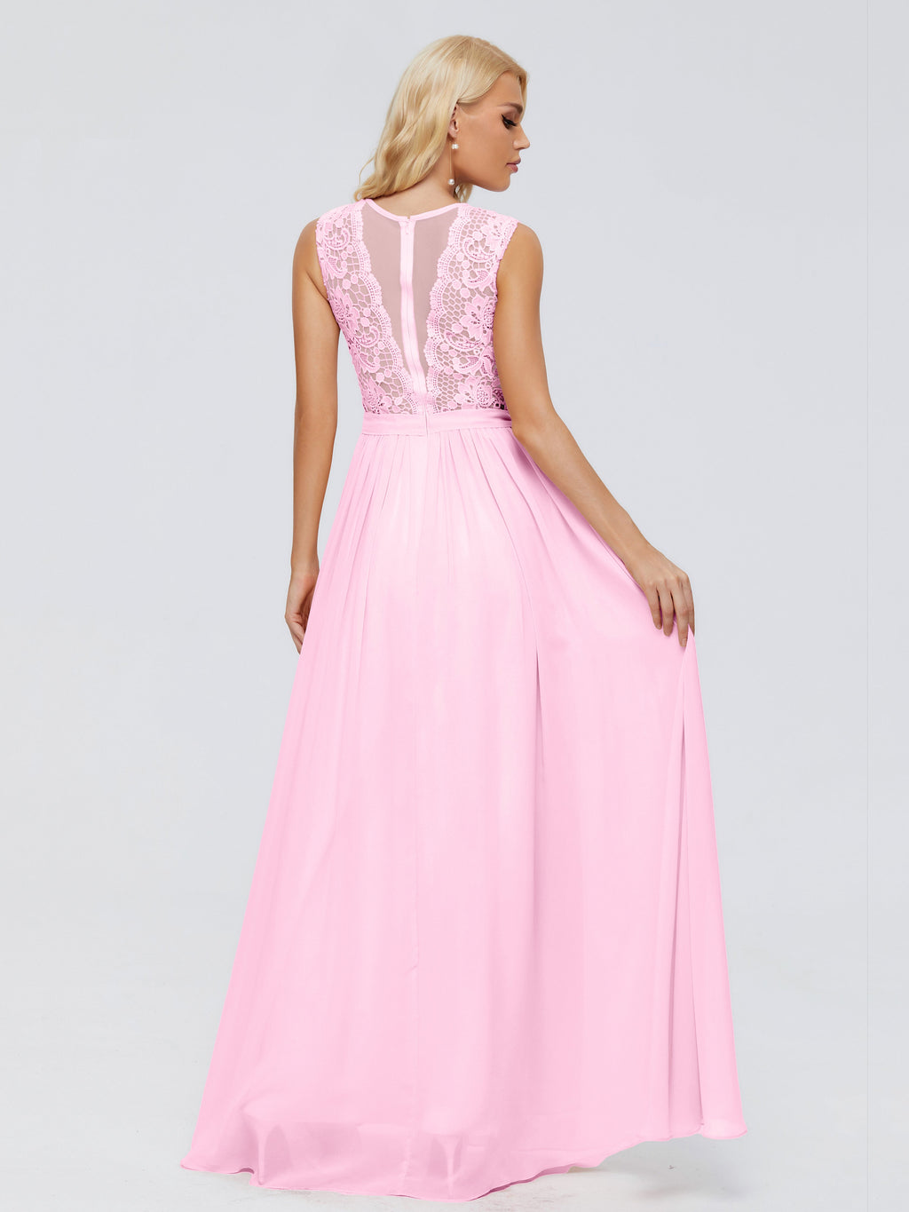 Melody A-Line Bateau Chiffon Bridesmaid Dresses