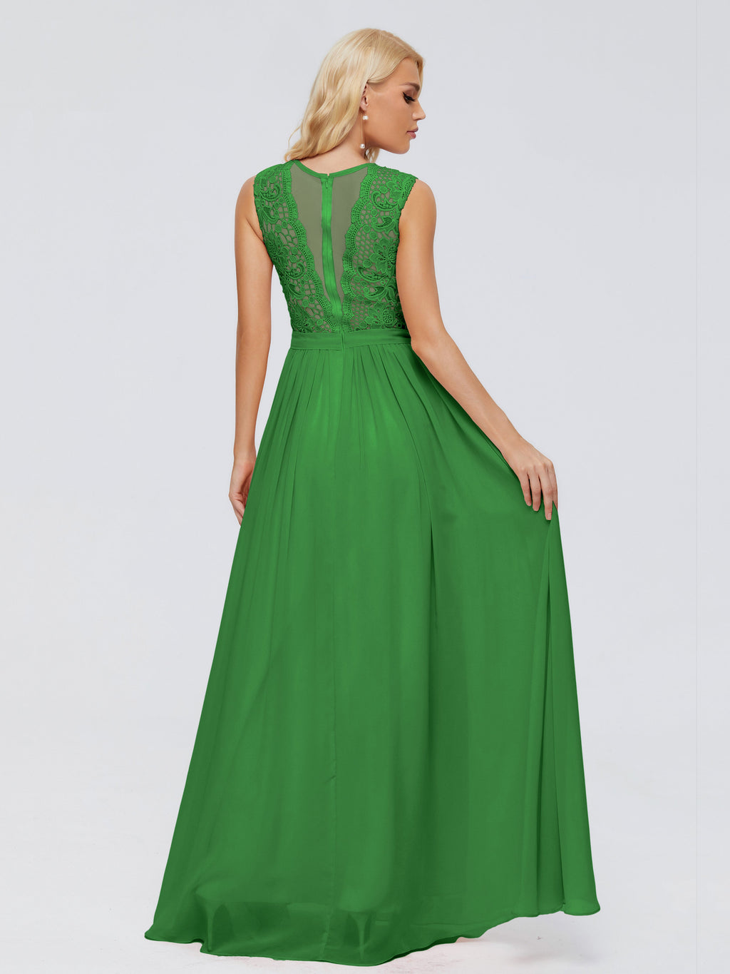 Melody A-Line Bateau Chiffon Bridesmaid Dresses