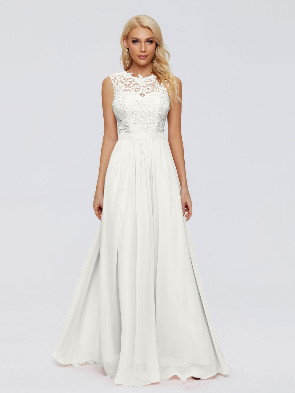 Melody A-Line Bateau Chiffon Bridesmaid Dresses