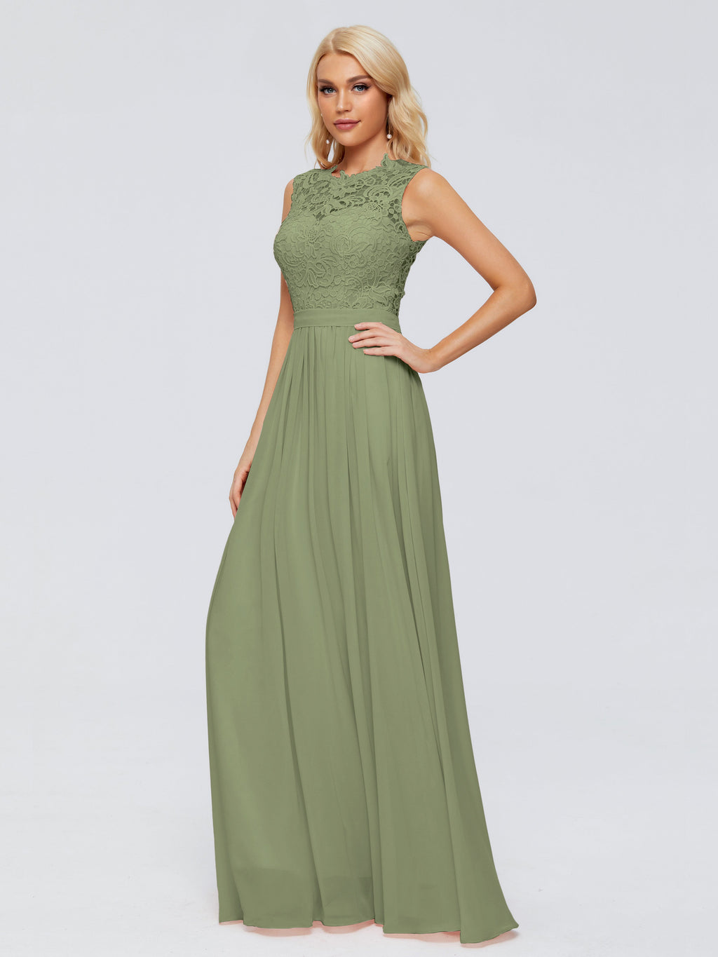 Melody A-Line Bateau Chiffon Bridesmaid Dresses
