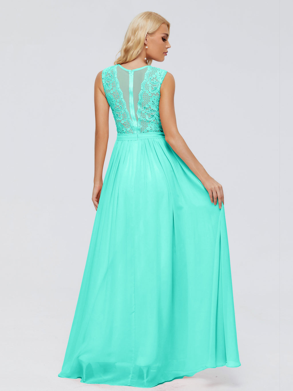Melody A-Line Bateau Chiffon Bridesmaid Dresses