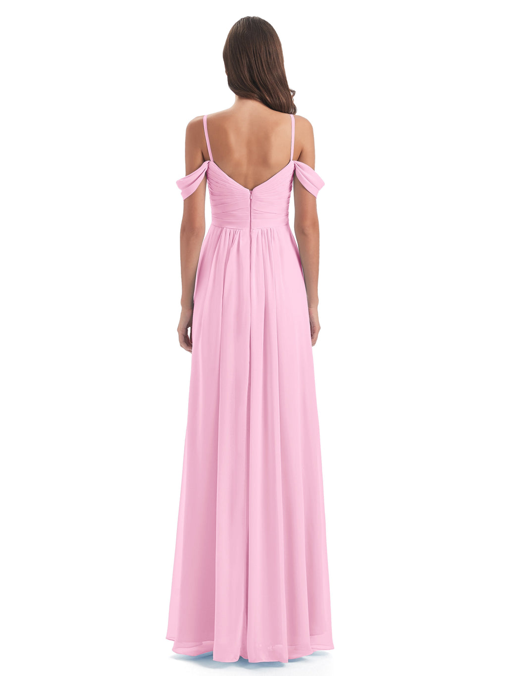 Olivia Off The Shoulder Spaghetti Straps Chiffon Bridesmaid Dresses