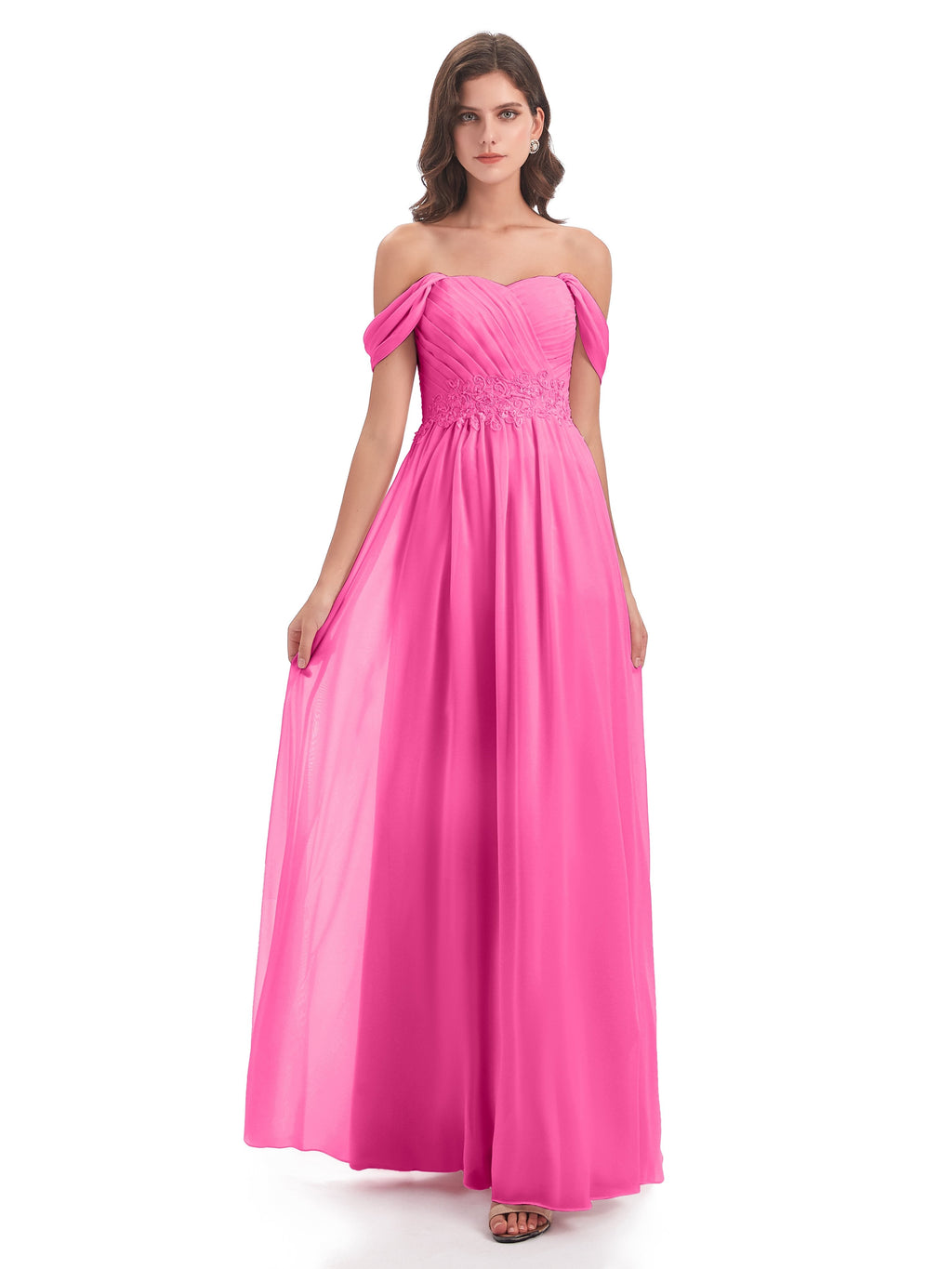 Sonia Off The Shoulder Bridesmaid Dresses With Appliques