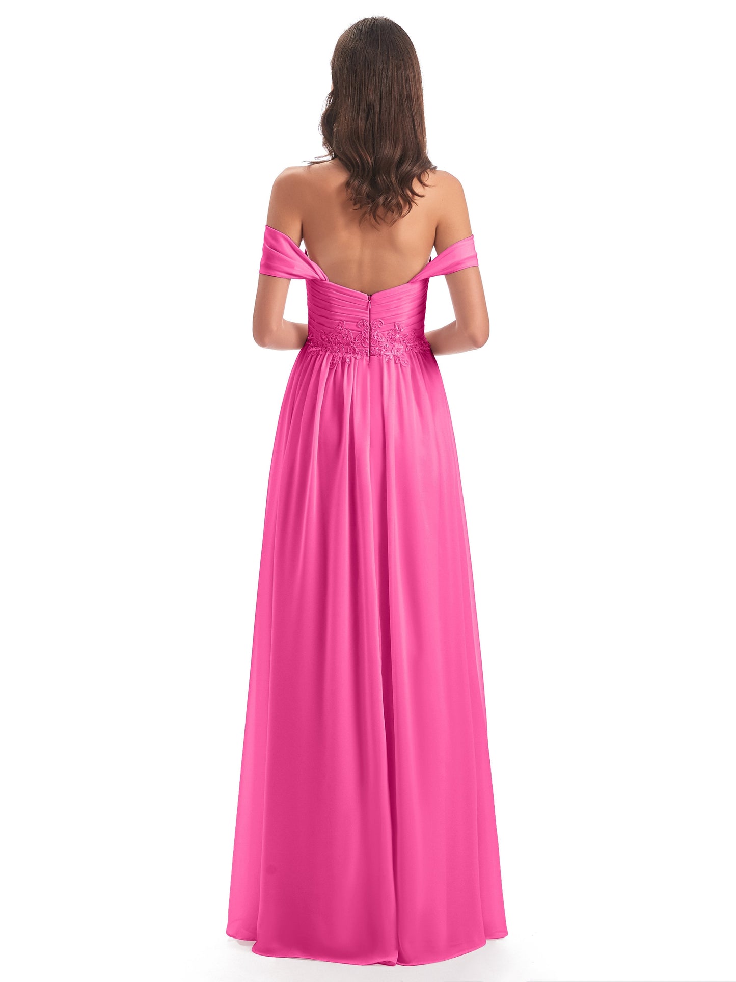 Sonia Off The Shoulder Bridesmaid Dresses With Appliques