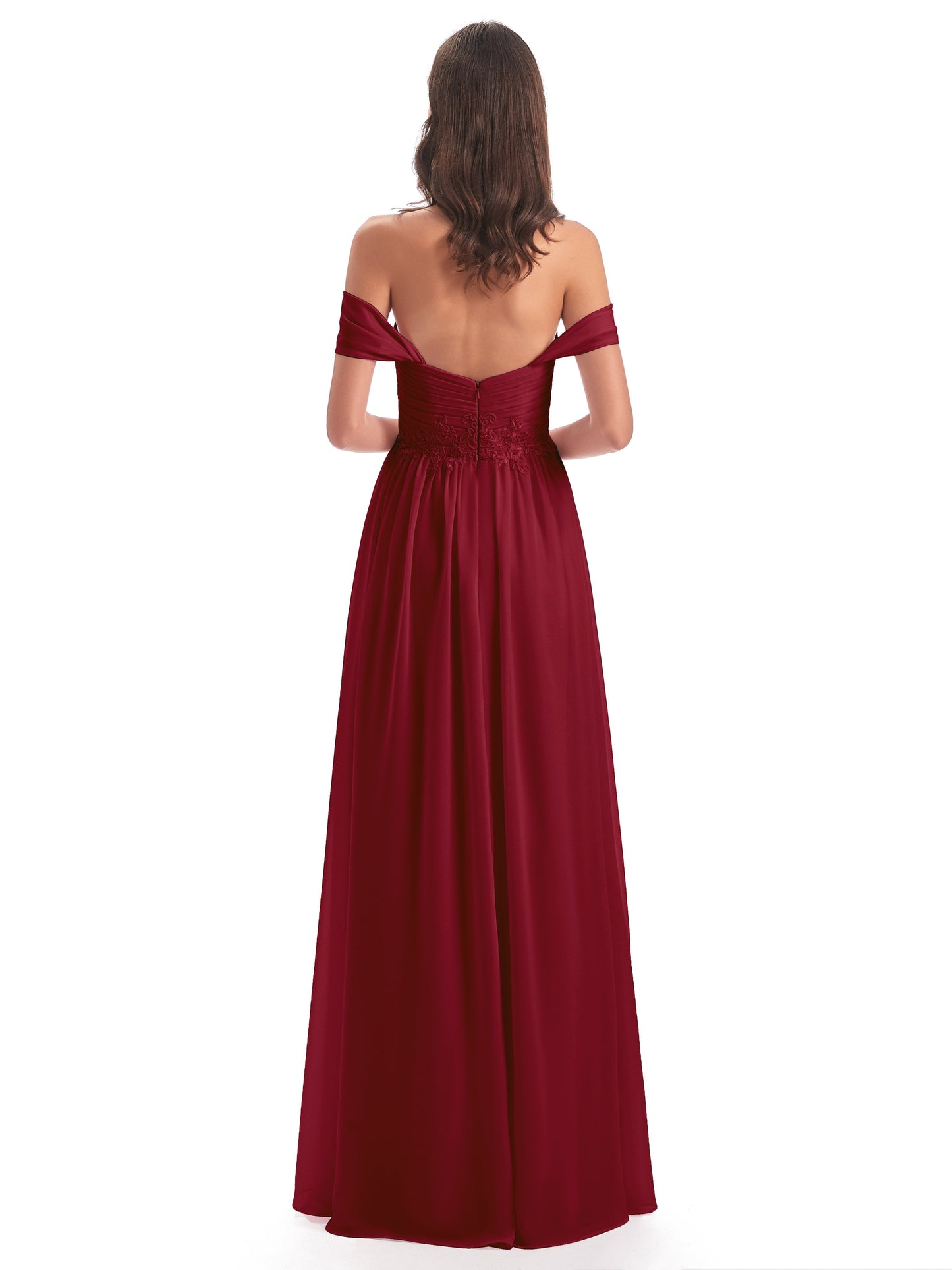 Sonia Off The Shoulder Bridesmaid Dresses With Appliques