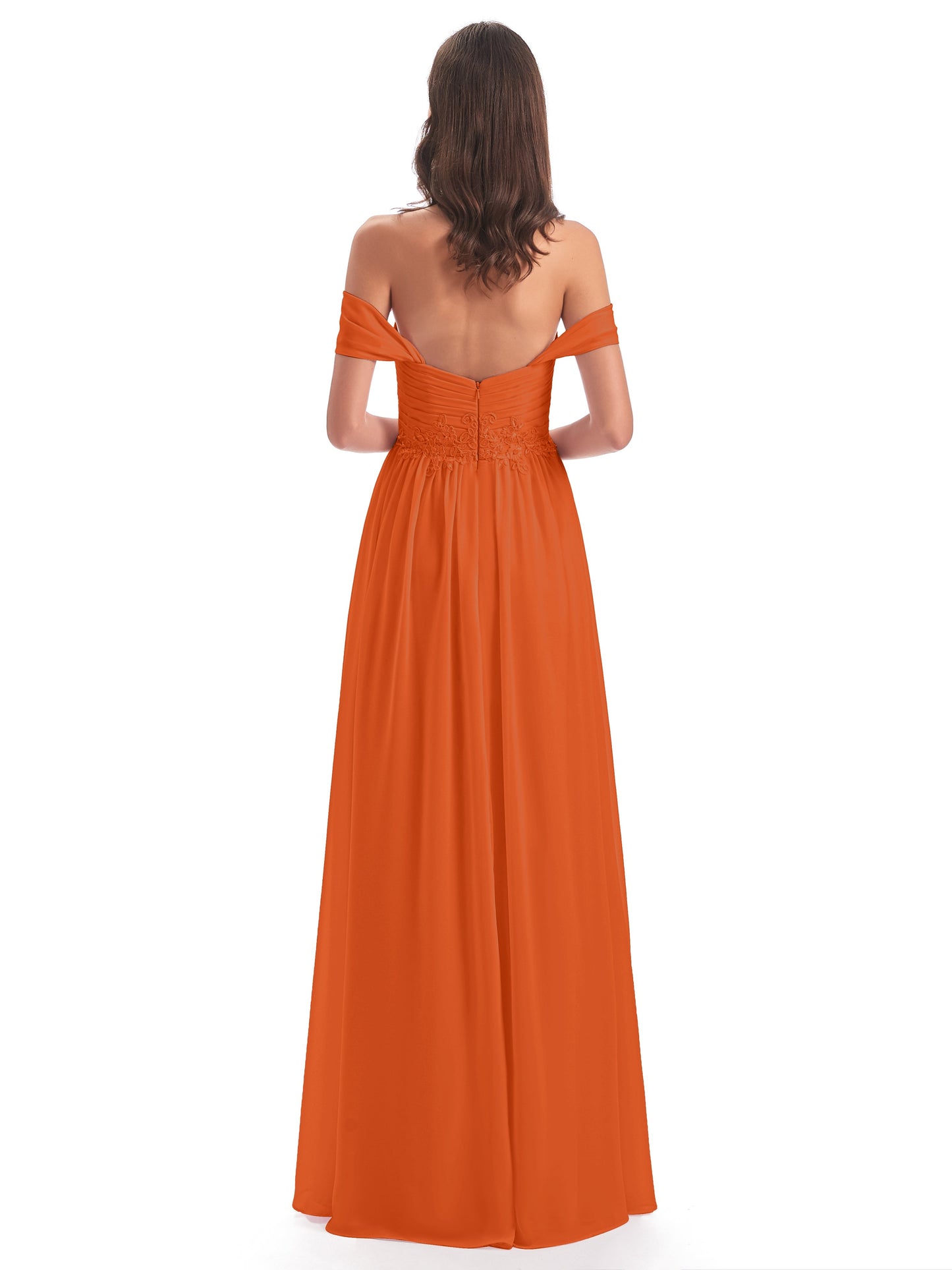 Sonia Off The Shoulder Bridesmaid Dresses With Appliques