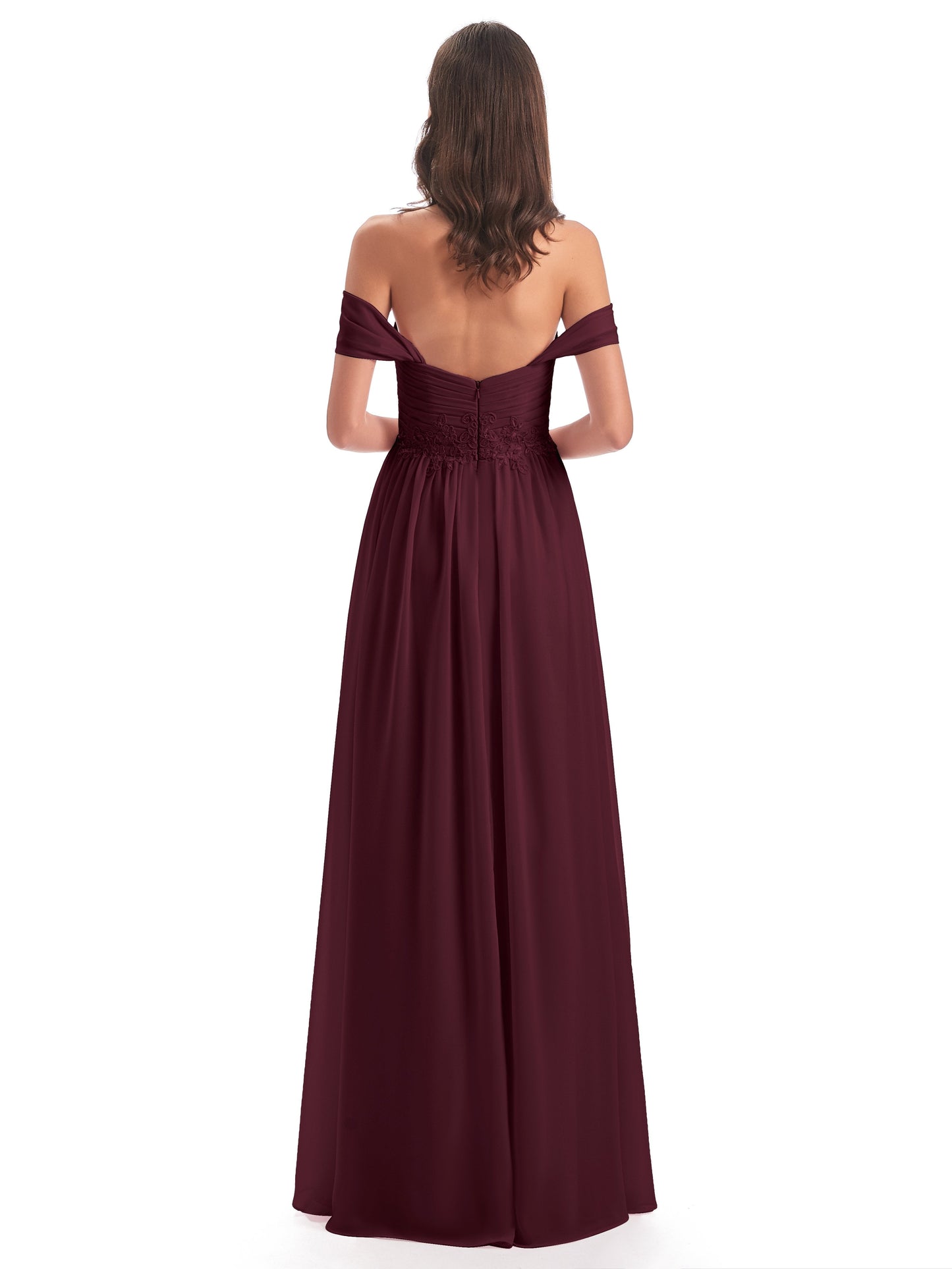 Sonia Off The Shoulder Bridesmaid Dresses With Appliques