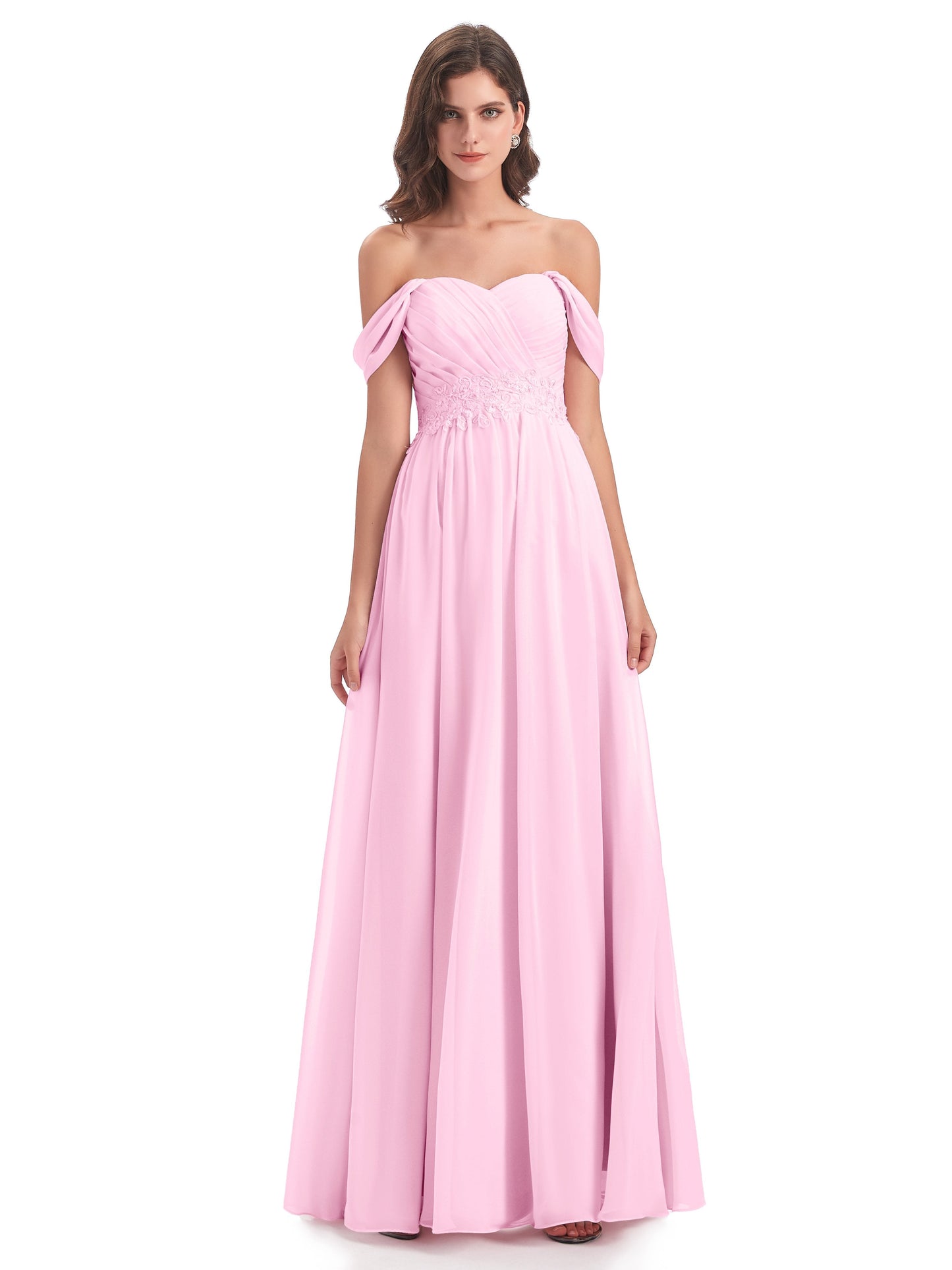 Sonia Off The Shoulder Bridesmaid Dresses With Appliques