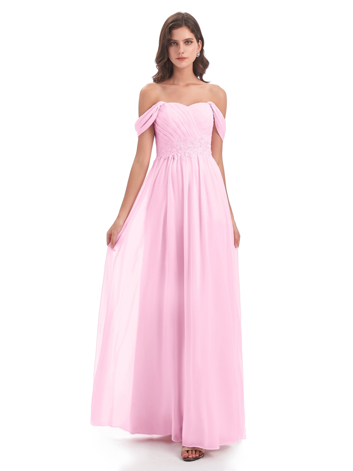 Sonia Off The Shoulder Bridesmaid Dresses With Appliques