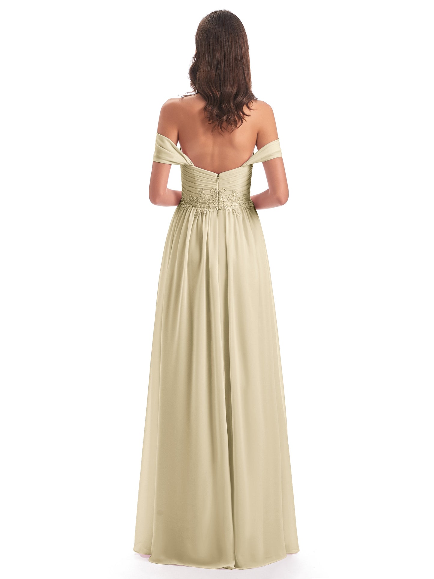 Sonia Off The Shoulder Bridesmaid Dresses With Appliques