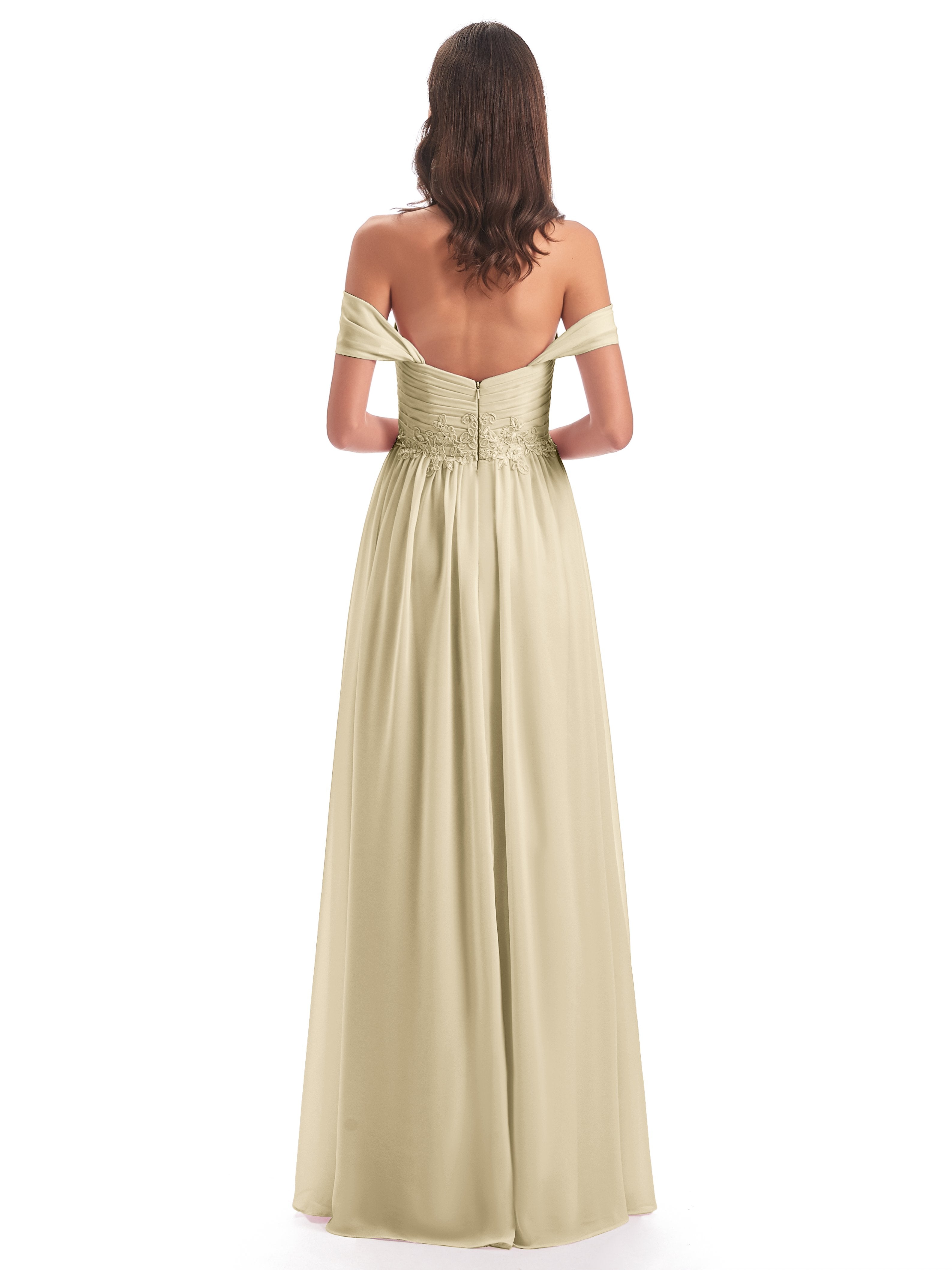 Sonia Off The Shoulder Bridesmaid Dresses With Appliques