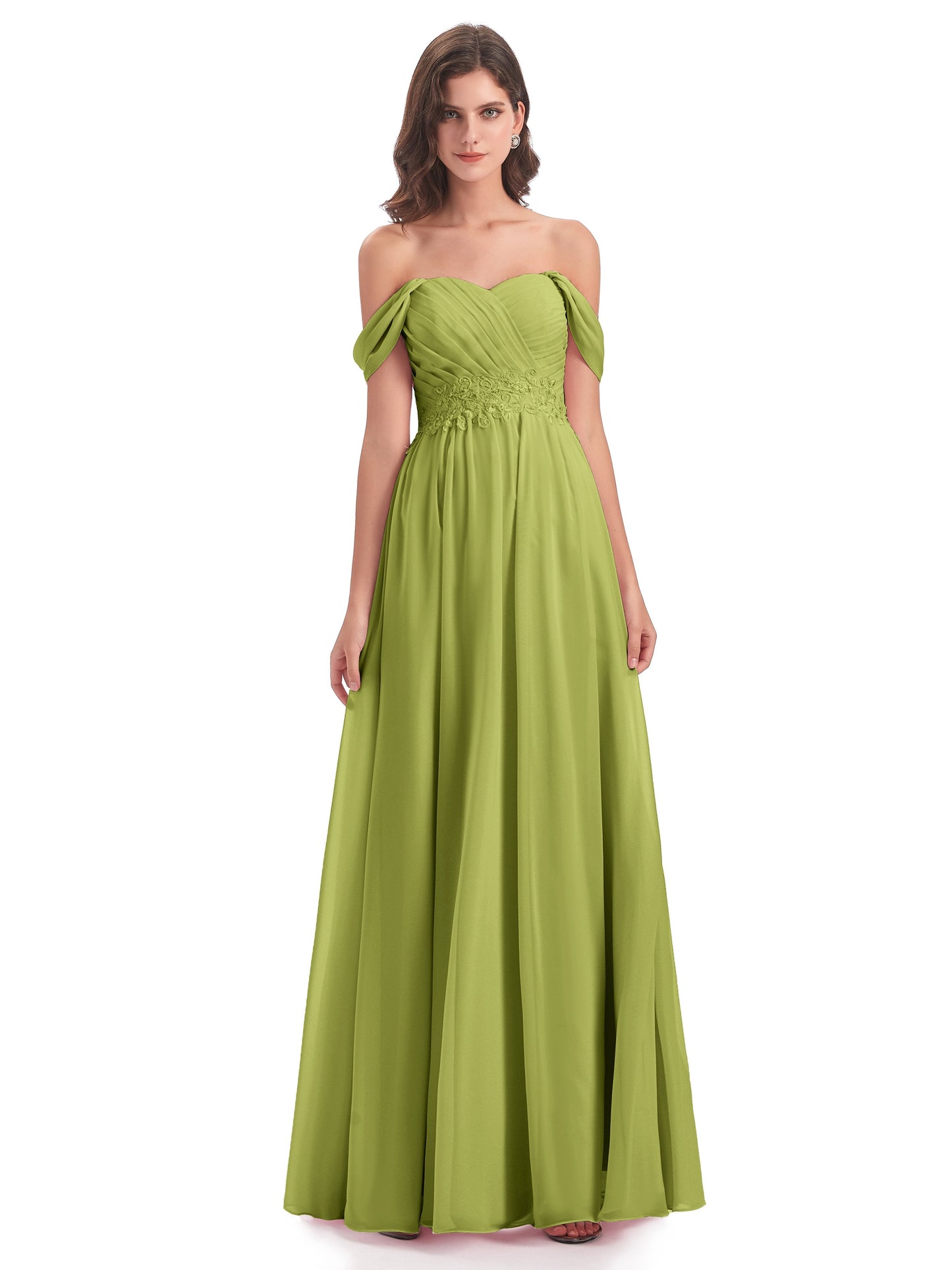 Sonia Off The Shoulder Bridesmaid Dresses With Appliques