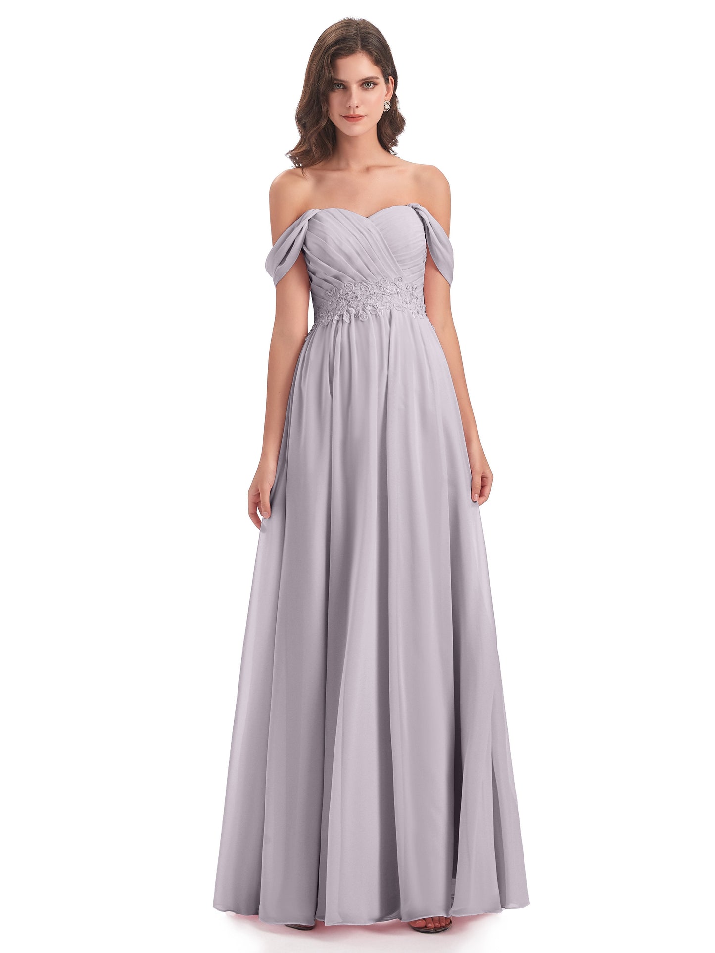 Sonia Off The Shoulder Bridesmaid Dresses With Appliques