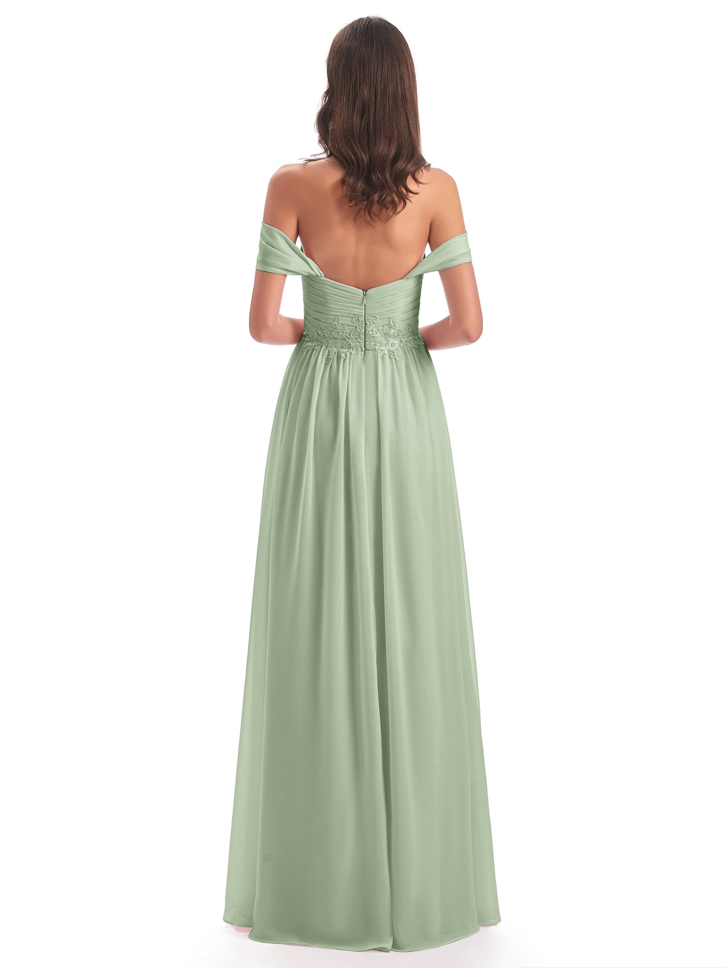 Sonia Off The Shoulder Bridesmaid Dresses With Appliques