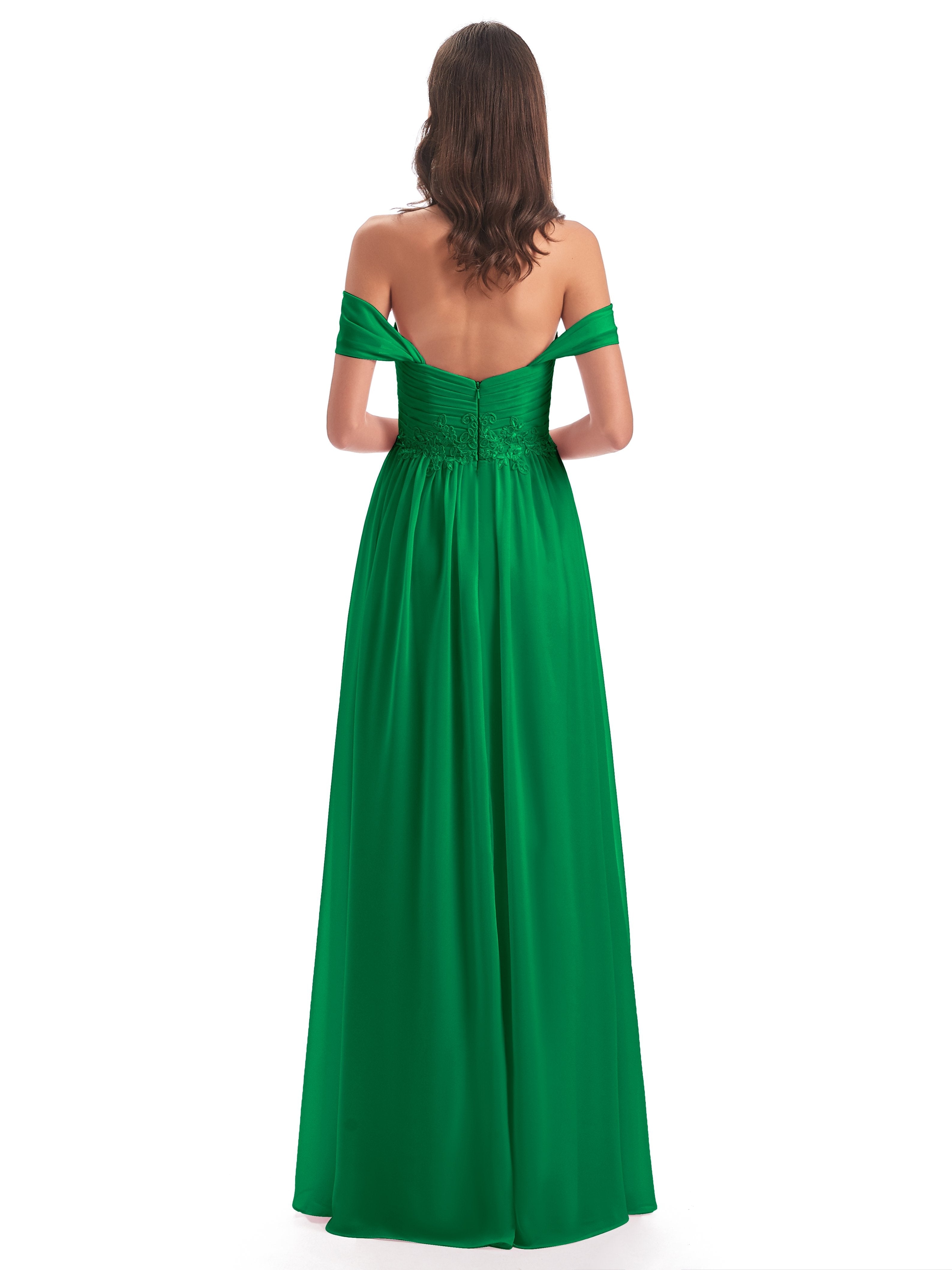 Sonia Off The Shoulder Bridesmaid Dresses With Appliques