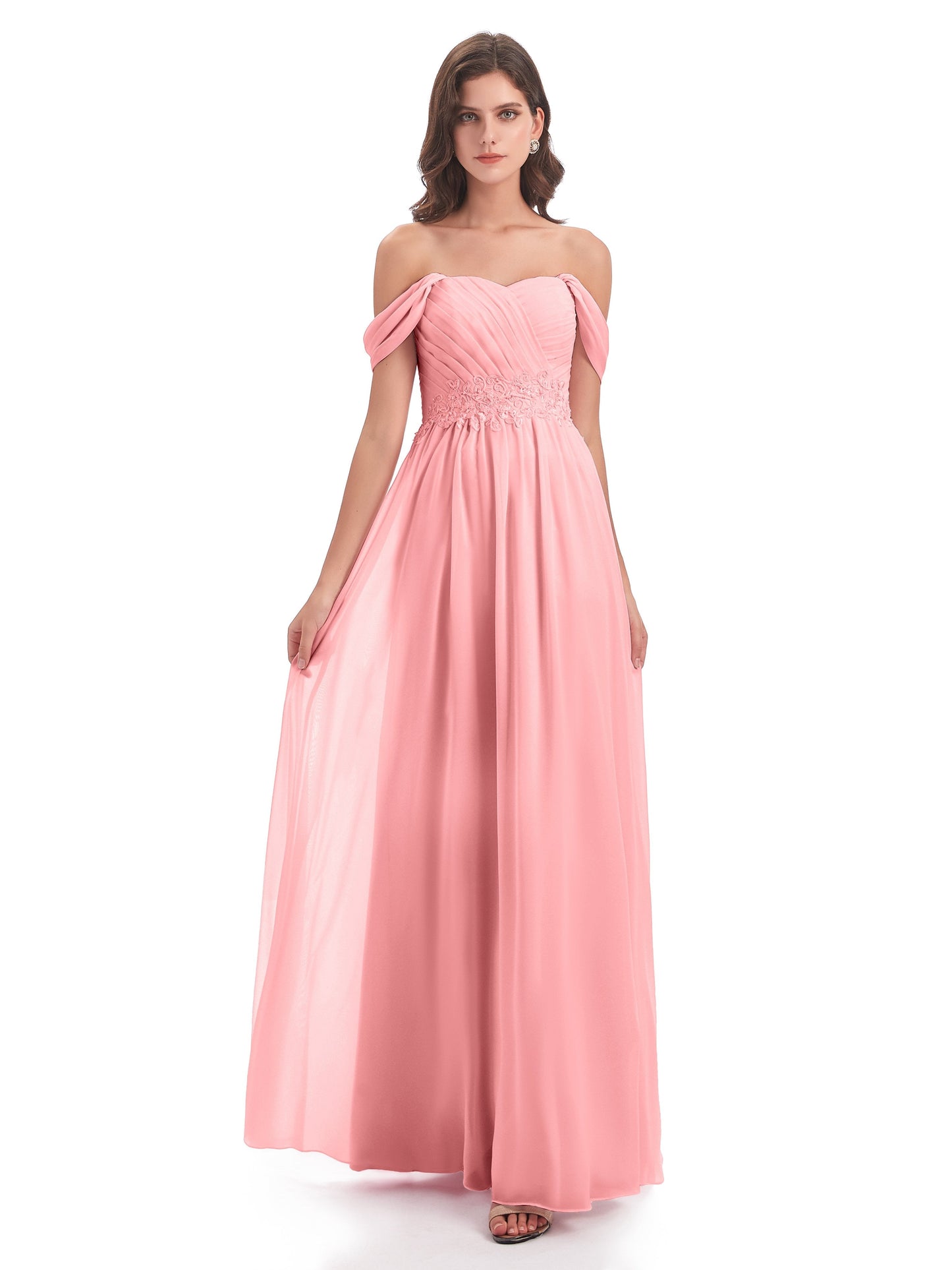 Sonia Off The Shoulder Bridesmaid Dresses With Appliques