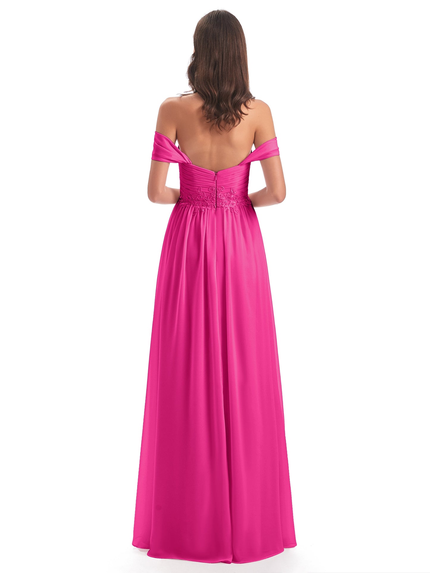 Sonia Off The Shoulder Bridesmaid Dresses With Appliques