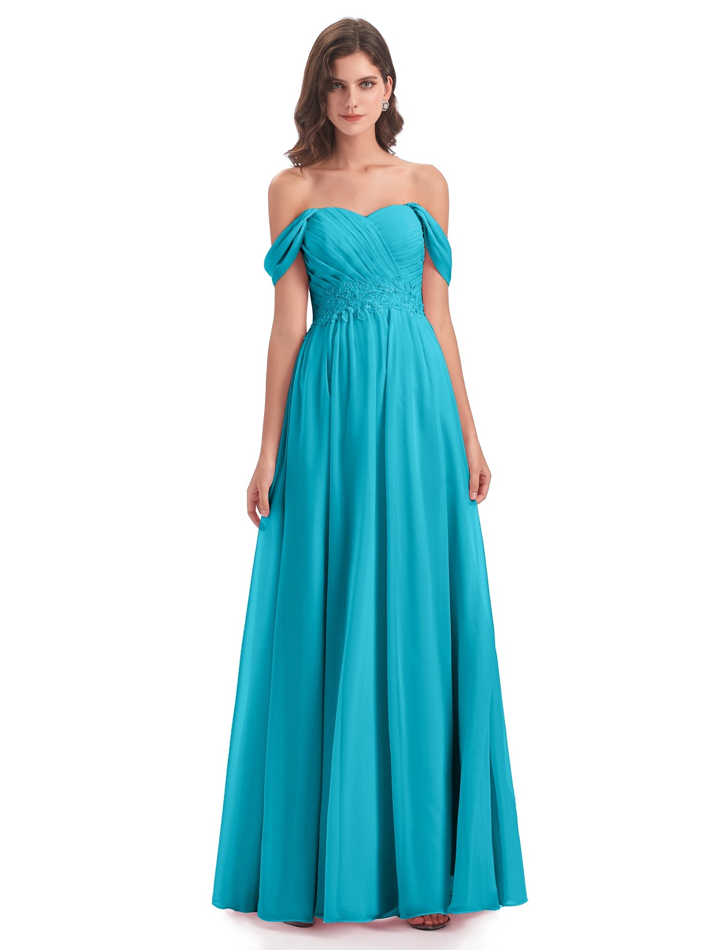 Sonia Off The Shoulder Bridesmaid Dresses With Appliques