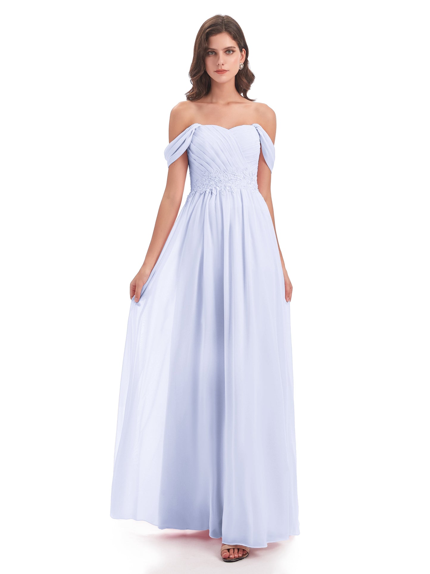 Sonia Off The Shoulder Bridesmaid Dresses With Appliques